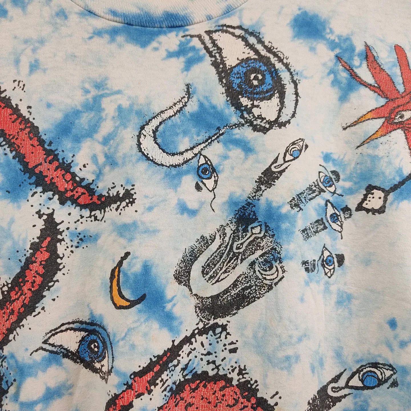 Band Tees × The Cure × Vintage 1992 The Cure Liquid blue Wish Tour All over print Size US XL / EU 56 / 4 - 4 Thumbnail