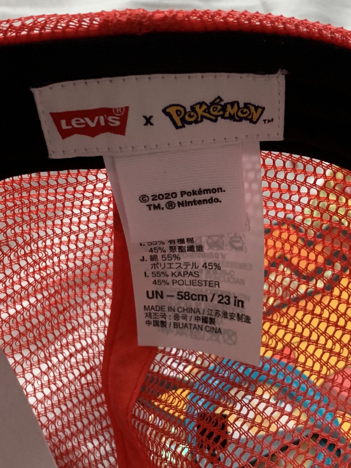 Levi's Levis Pokemon Anniversary 25th trucker cap Size ONE SIZE - 6 Thumbnail