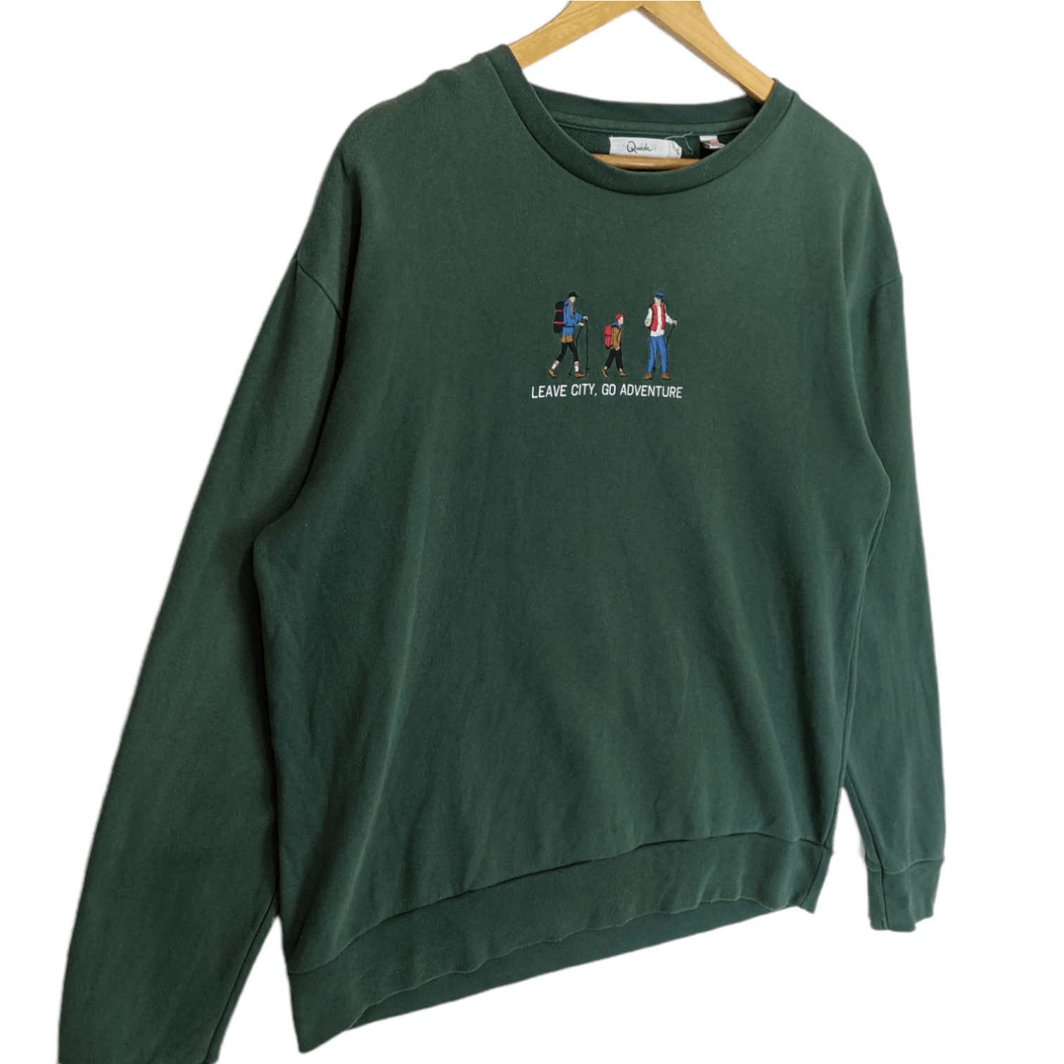 American Apparel QUASH Leave City Go Adventure Backpacker Jumper Sweatshirt Size US L / EU 52-54 / 3 - 3 Thumbnail