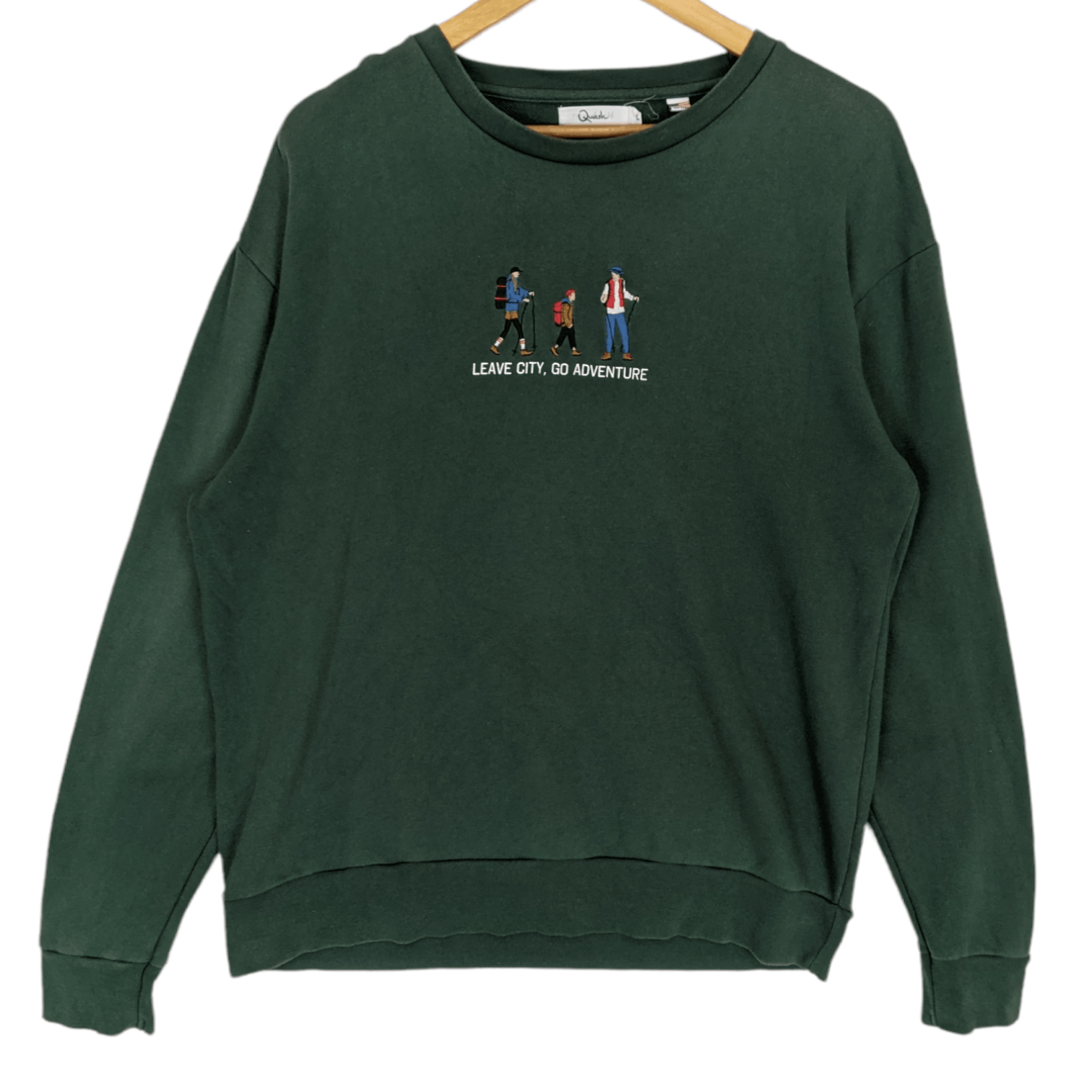 American Apparel QUASH Leave City Go Adventure Backpacker Jumper Sweatshirt Size US L / EU 52-54 / 3 - 2 Thumbnail