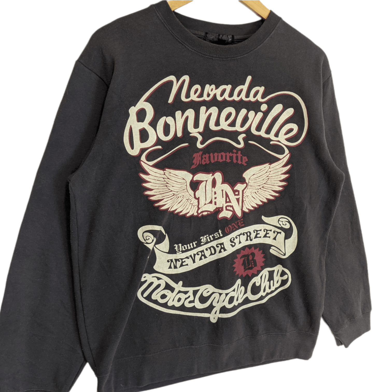 Japanese Brand NEVADA BONNEVILLE Motorcycle Gang Jumper Sweatshirt Size US M / EU 48-50 / 2 - 3 Thumbnail