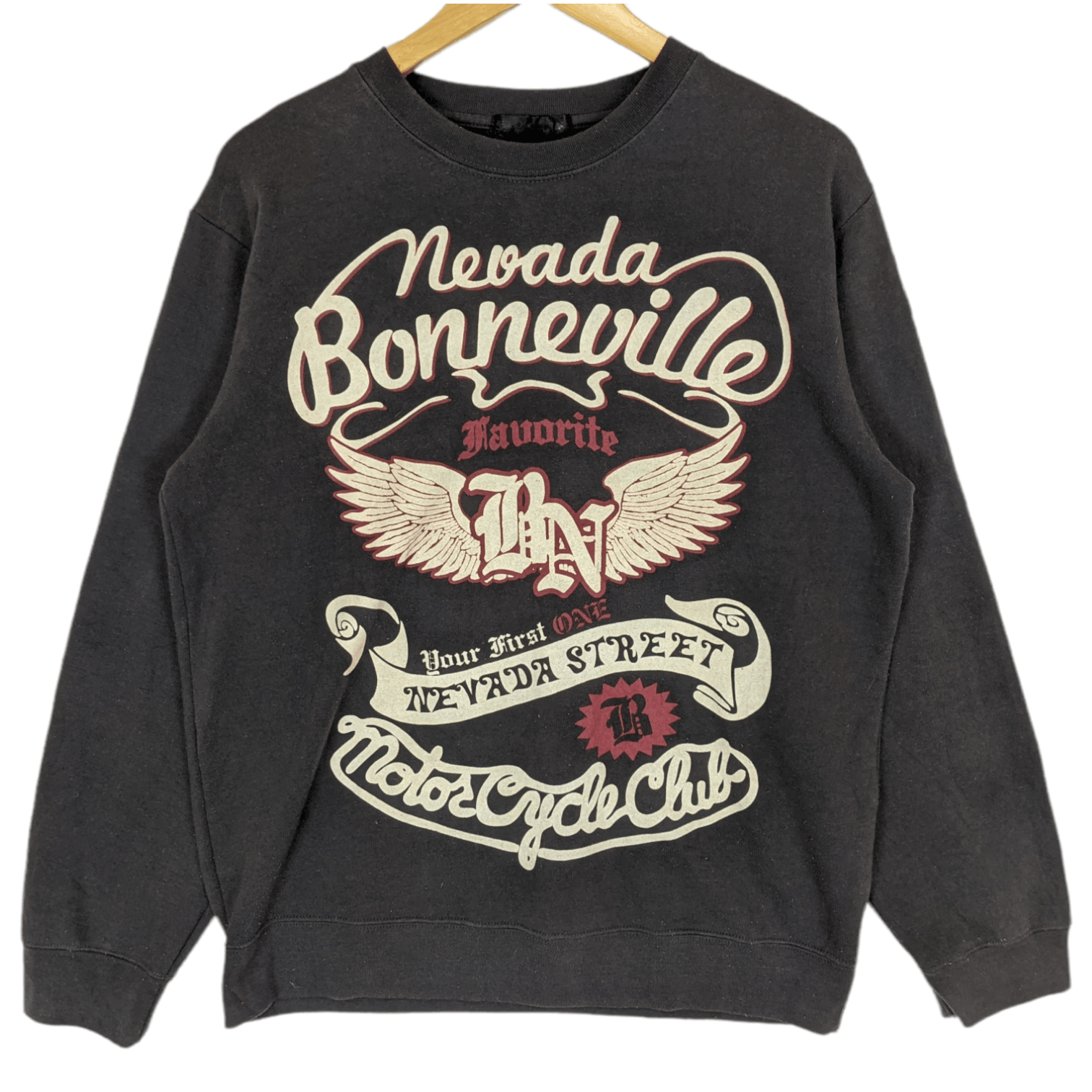 Japanese Brand NEVADA BONNEVILLE Motorcycle Gang Jumper Sweatshirt Size US M / EU 48-50 / 2 - 2 Thumbnail