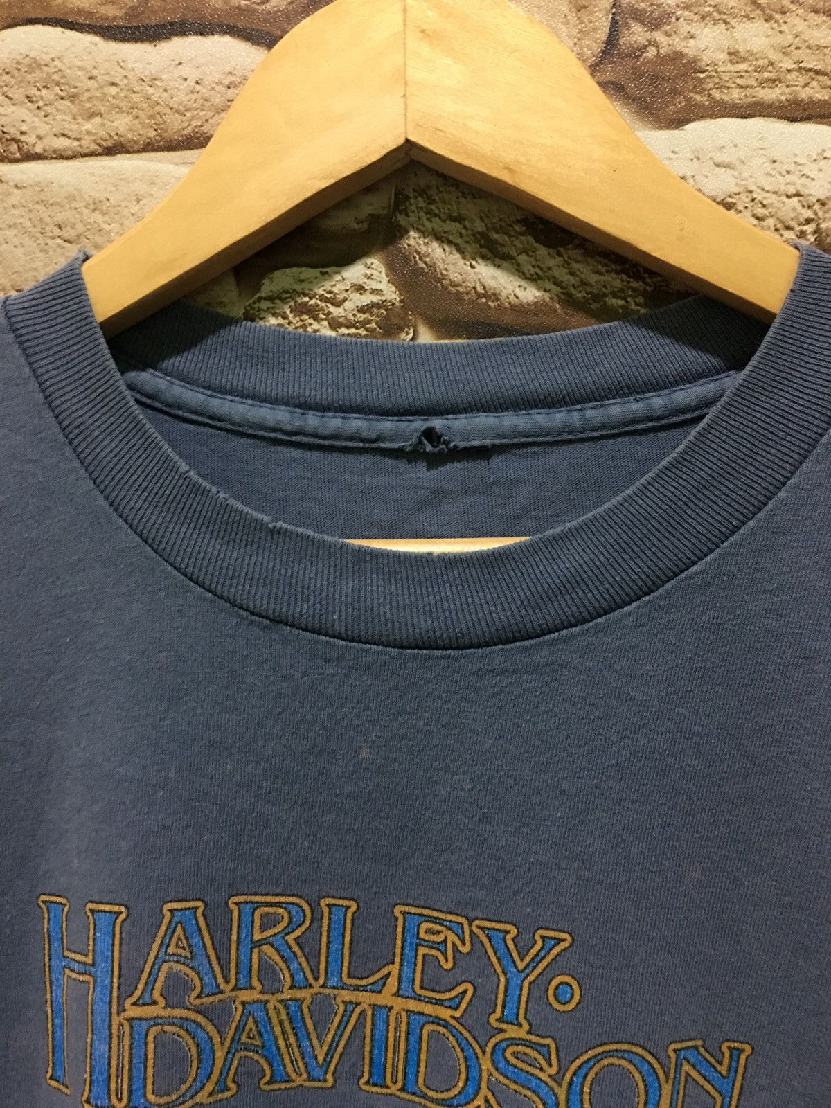 Harley Davidson Vintage 90s Harley Davidson 3D Emblem Design Shirt Size US XL / EU 56 / 4 - 6 Thumbnail