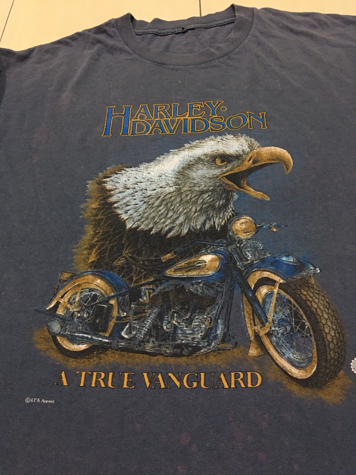 Harley Davidson Vintage 90s Harley Davidson 3D Emblem Design Shirt Size US XL / EU 56 / 4 - 3 Thumbnail