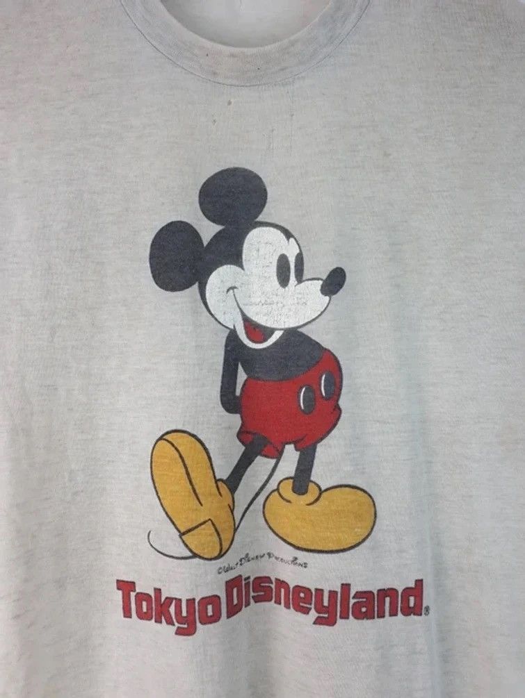 Japanese Brand × Mickey Mouse × Vintage Vtg Mickey Disneyland Number (N)ine Inspired Takahiro Tee Size US S / EU 44-46 / 1 - 2 Thumbnail