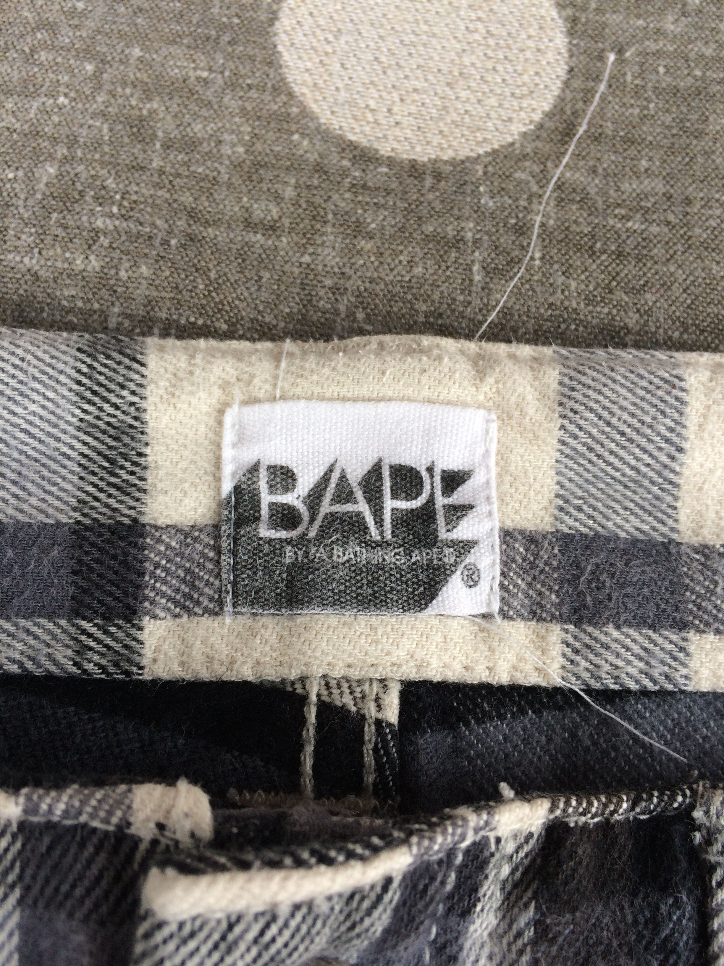 Bape OG Bape Exclusive Kyoto Store Plaid Check Shorts pants Size US 33 - 12 Thumbnail