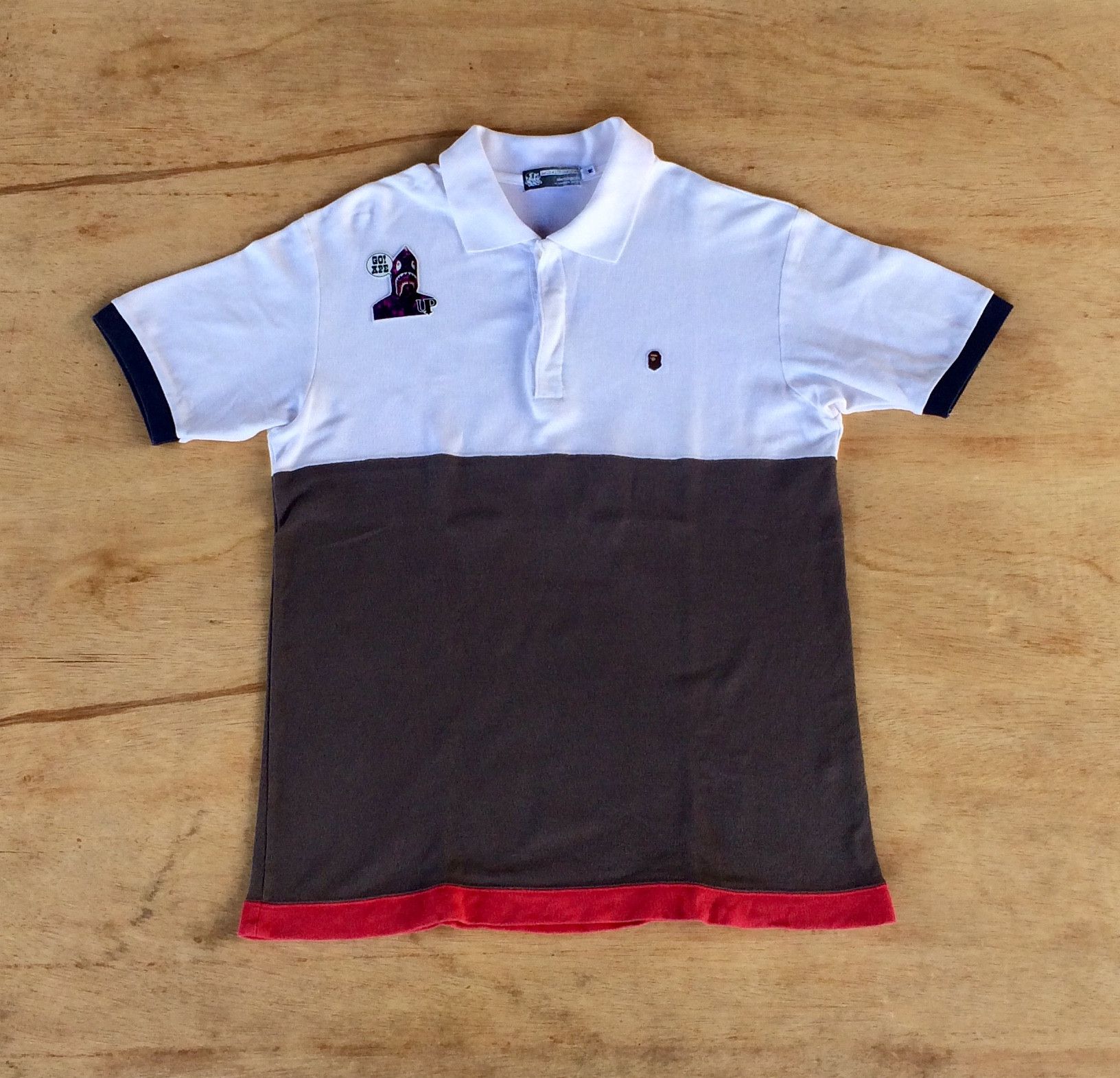 Bape OG Bape Color Block Polo Shirt Size US M / EU 48-50 / 2 - 1 Thumbnail