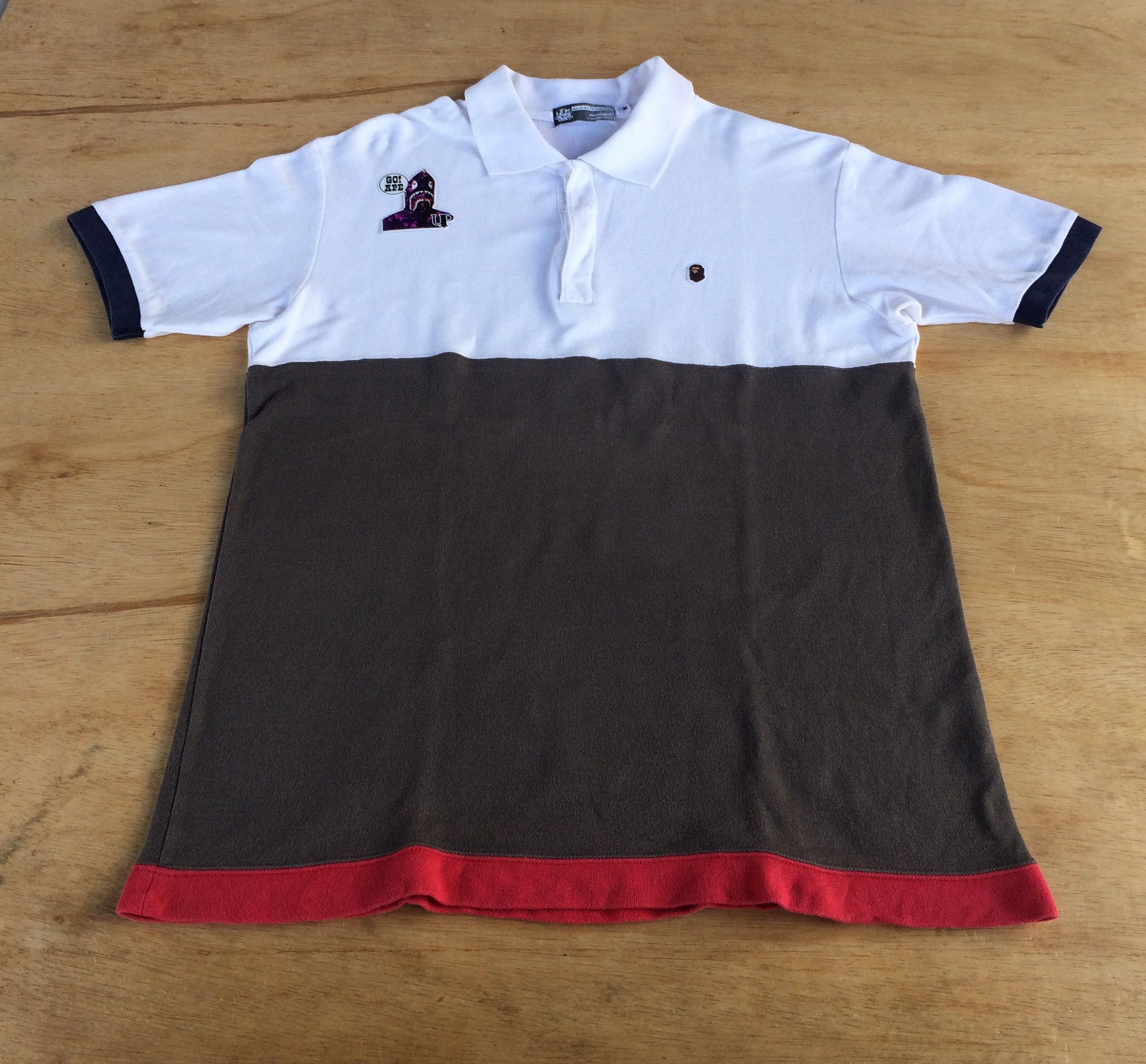 Bape OG Bape Color Block Polo Shirt Size US M / EU 48-50 / 2 - 2 Thumbnail