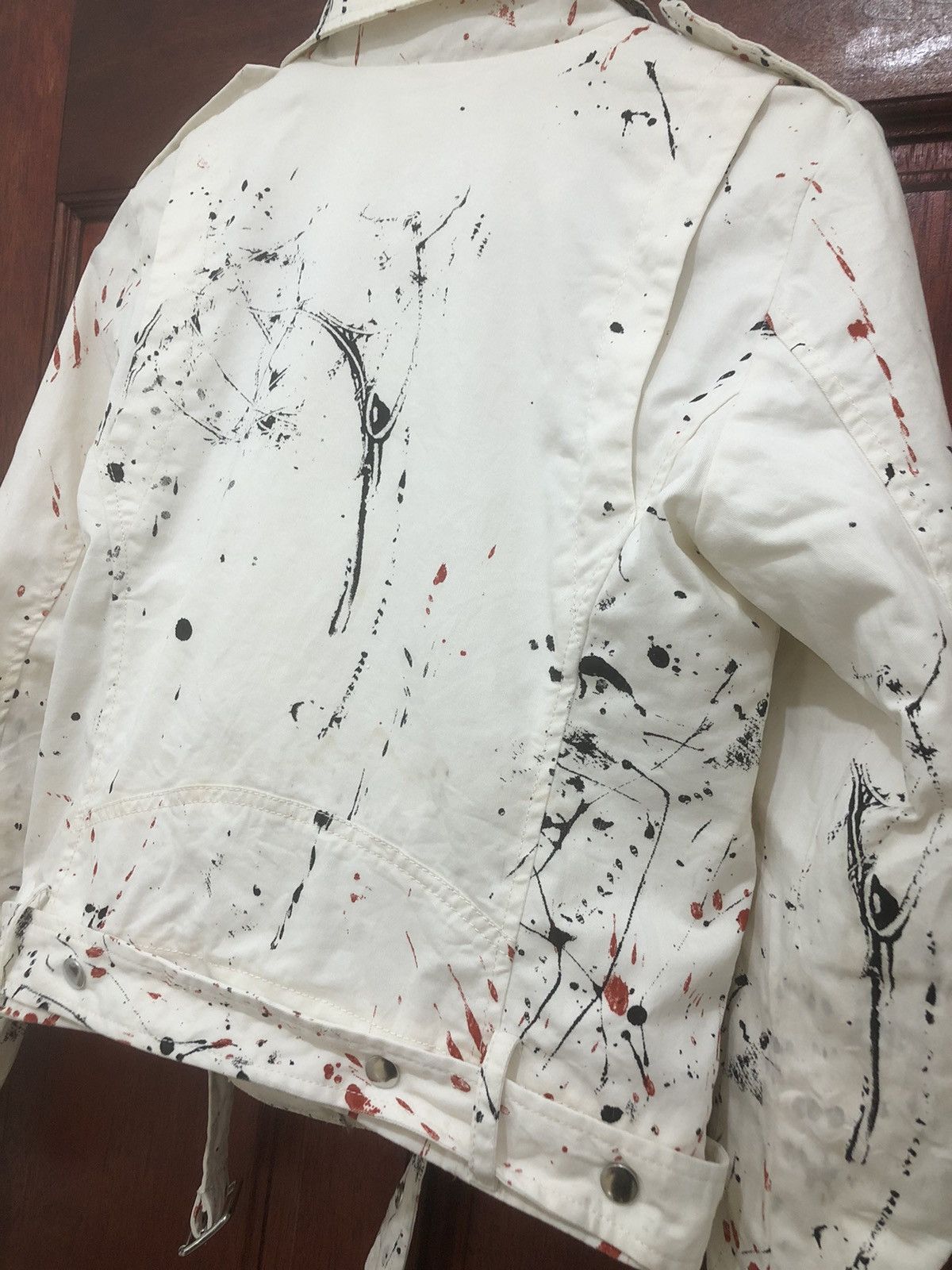 Diesel Rare 🔥 Diesel G-Lupus Splattered Biker Jacket Size US S / EU 44-46 / 1 - 5 Thumbnail