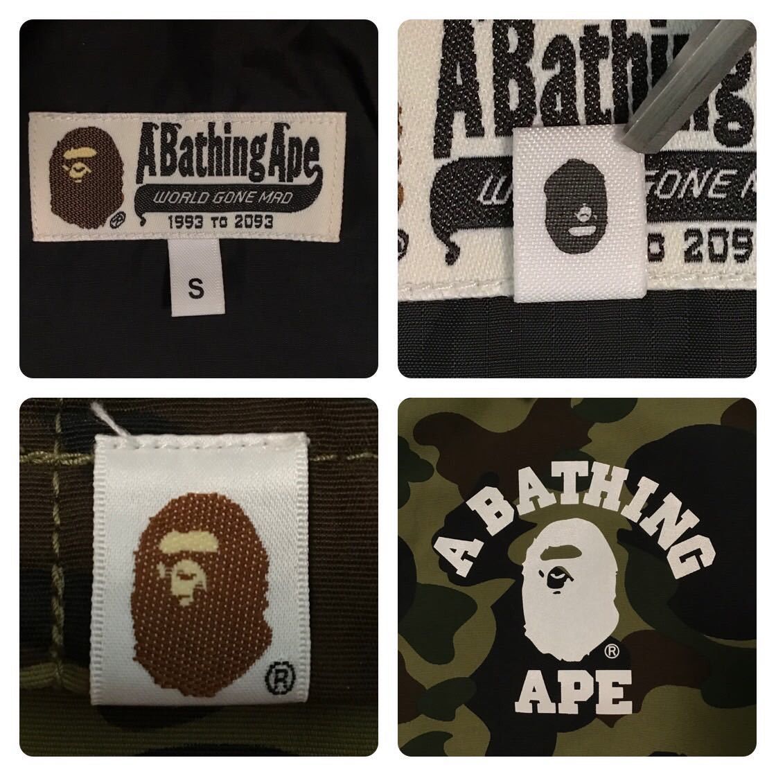 Bape BAPE College logo coach jacket 1st camo green Size US S / EU 44-46 / 1 - 8 Thumbnail