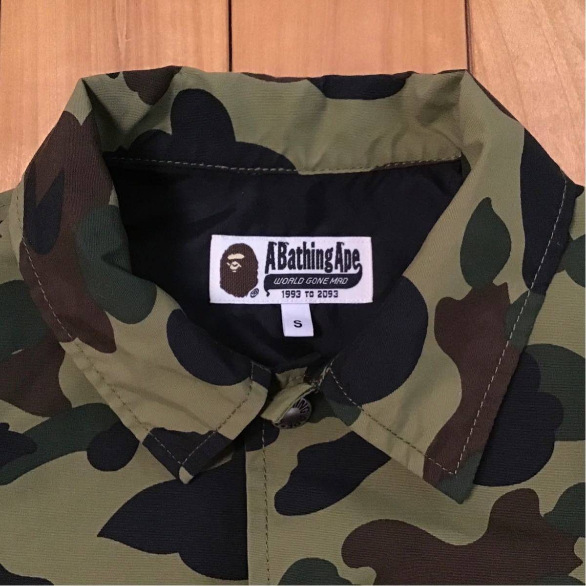 Bape BAPE College logo coach jacket 1st camo green Size US S / EU 44-46 / 1 - 4 Thumbnail