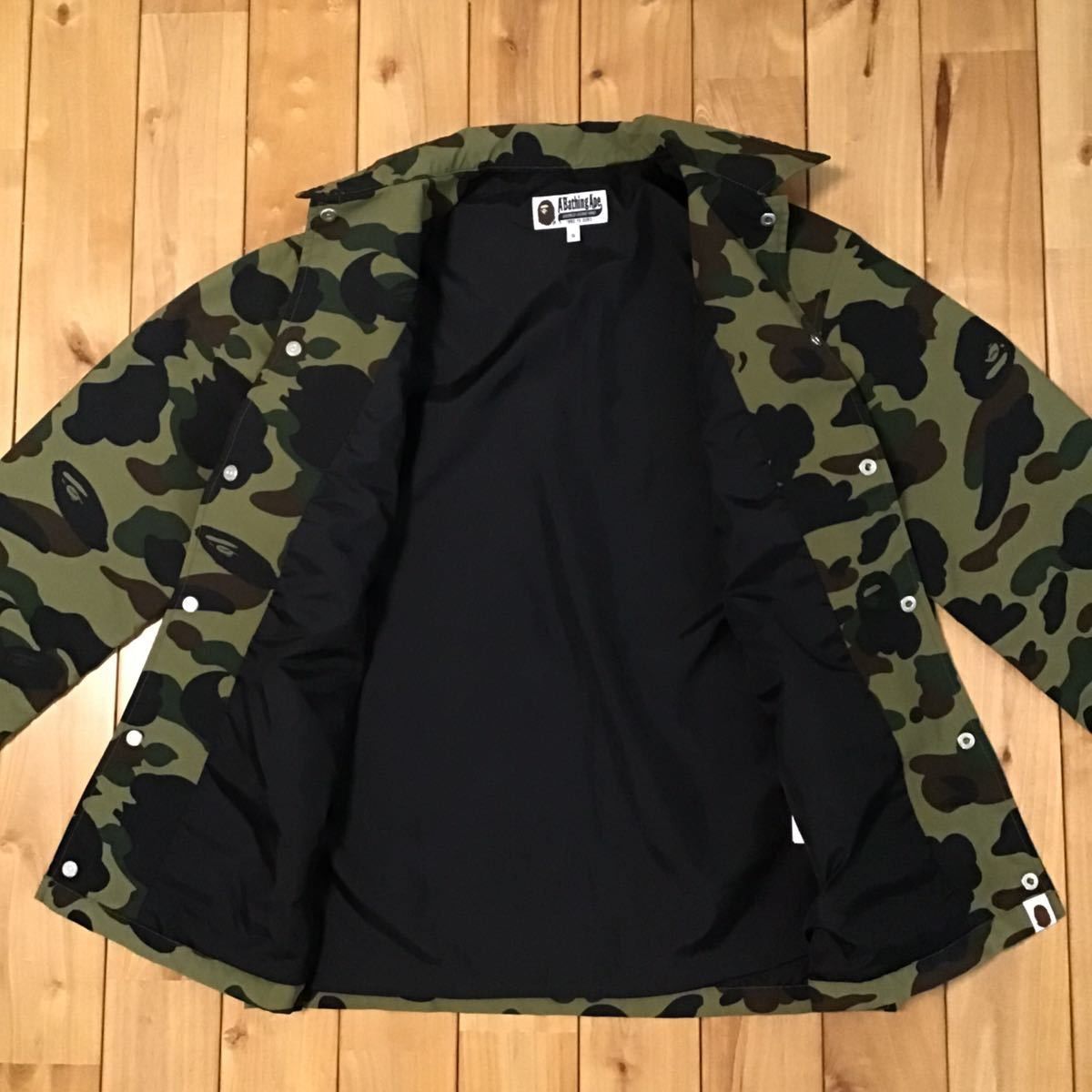 Bape BAPE College logo coach jacket 1st camo green Size US S / EU 44-46 / 1 - 2 Thumbnail