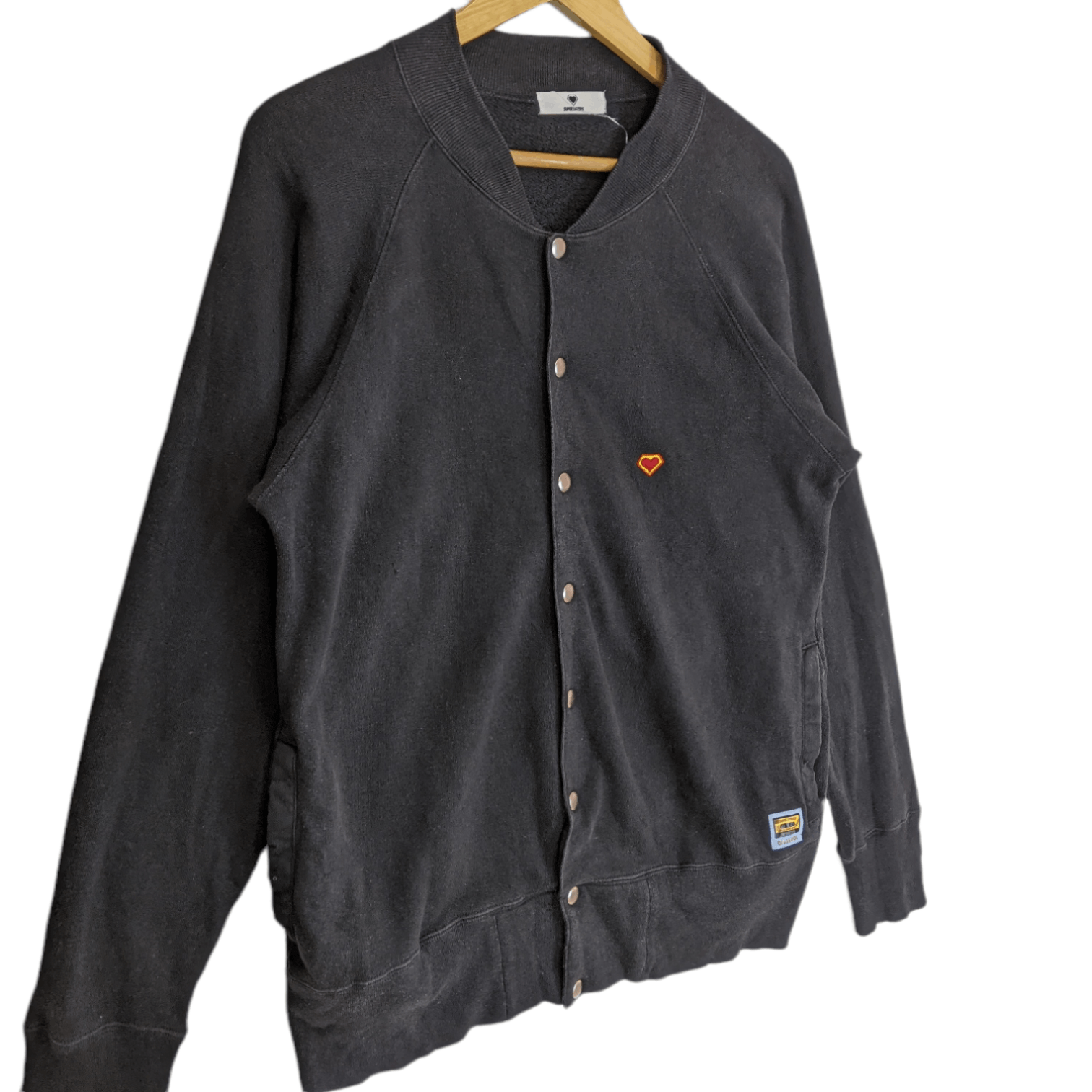 Japanese Brand SUPER LOVERS Button Up Jacket Sweatshirt Size ONE SIZE - 3 Thumbnail