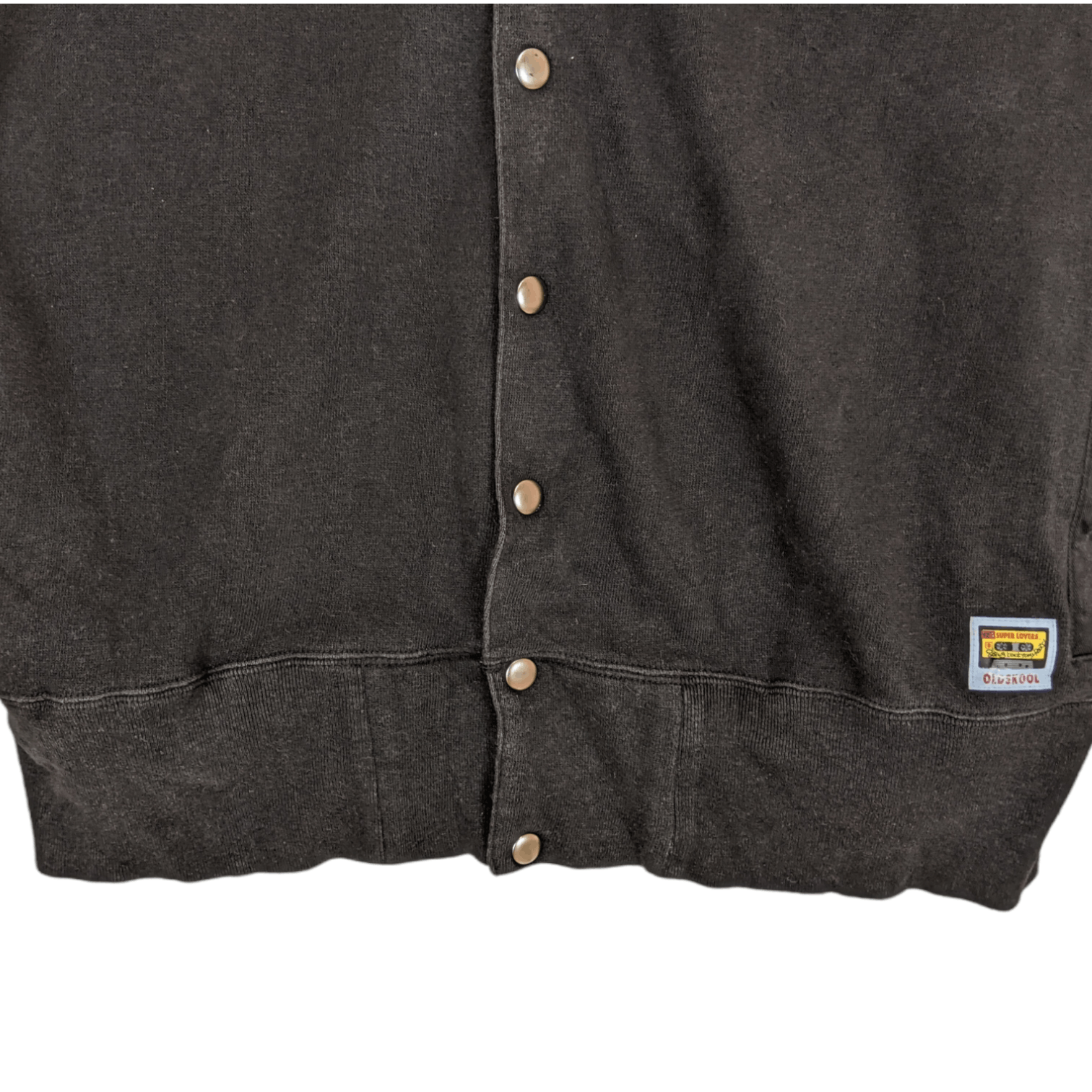 Japanese Brand SUPER LOVERS Button Up Jacket Sweatshirt Size ONE SIZE - 5 Thumbnail