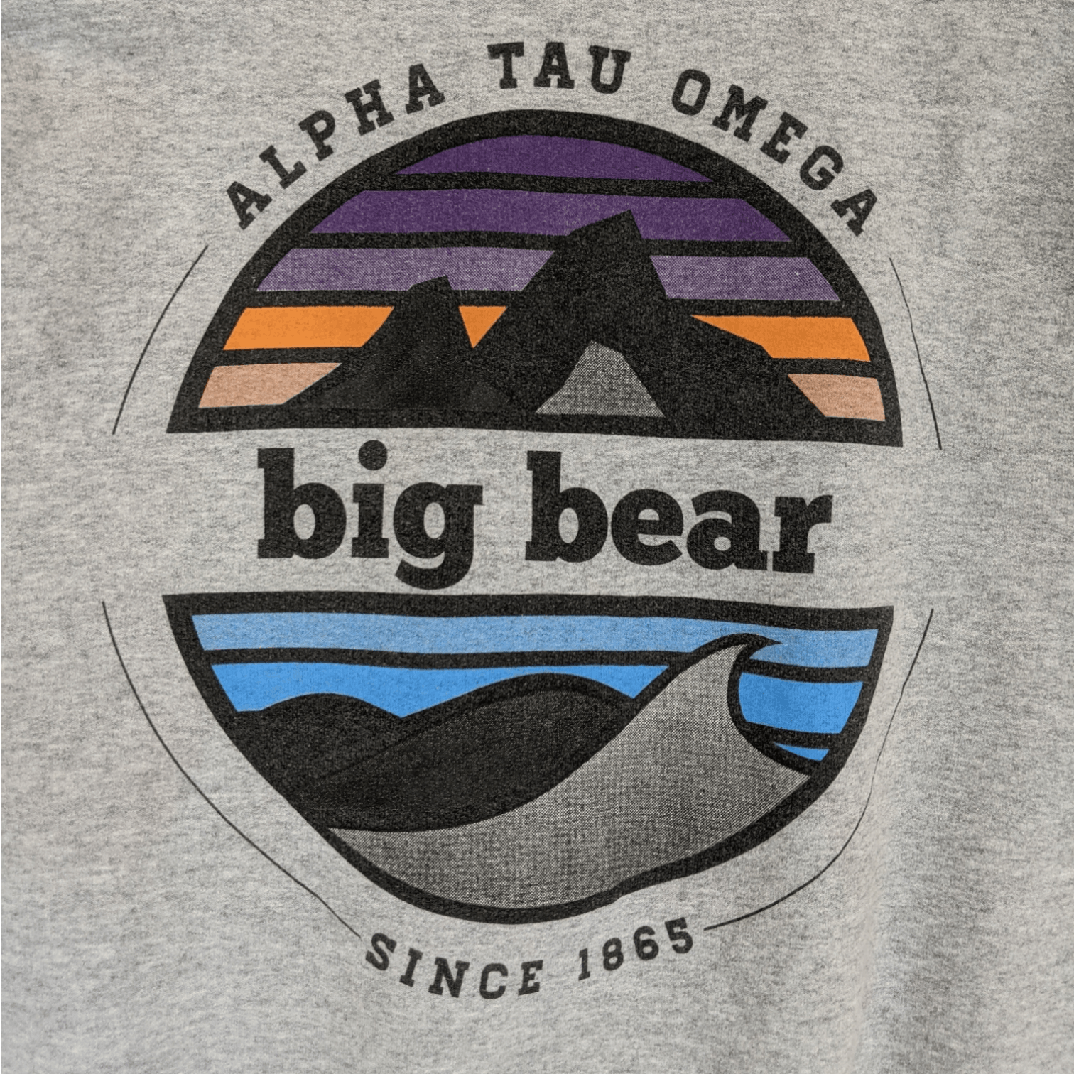 Gildan Vintage ALPHA TAU OMEGA Big Bear Jumper Sweatshirt Size US S / EU 44-46 / 1 - 6 Thumbnail
