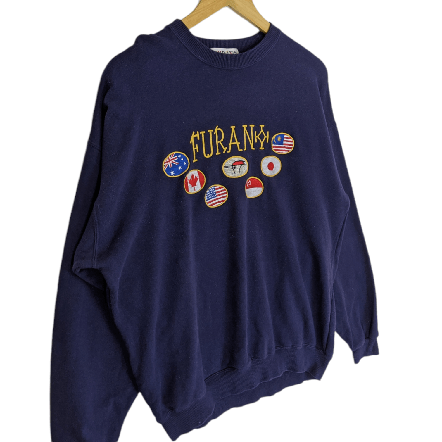Japanese Brand Vintage 90's FURANO Japan Jumper Sweatshirt Size US L / EU 52-54 / 3 - 3 Thumbnail