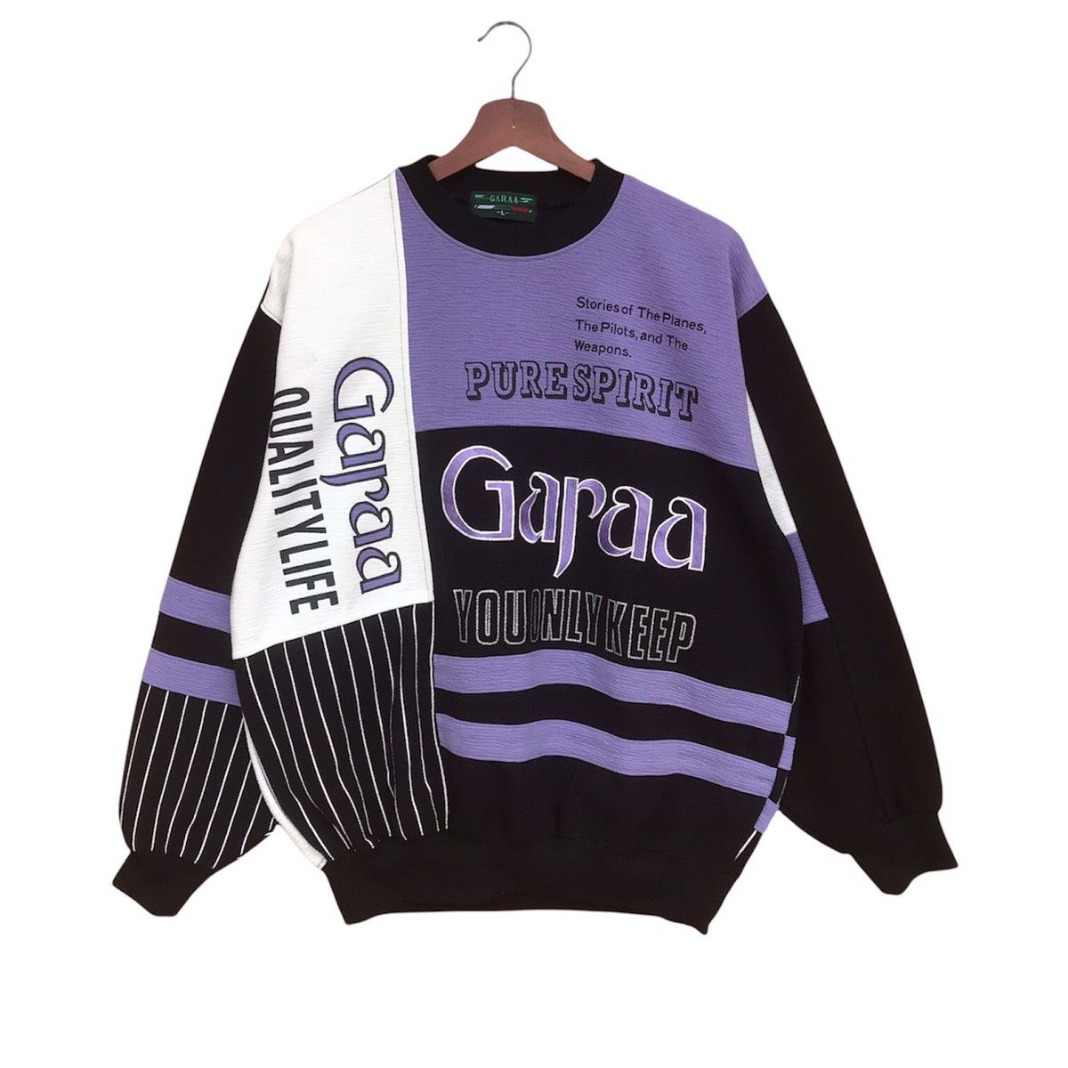 Japanese Brand Garaa big logo embroidered crewneck jumper L size Size US L / EU 52-54 / 3 - 1 Thumbnail