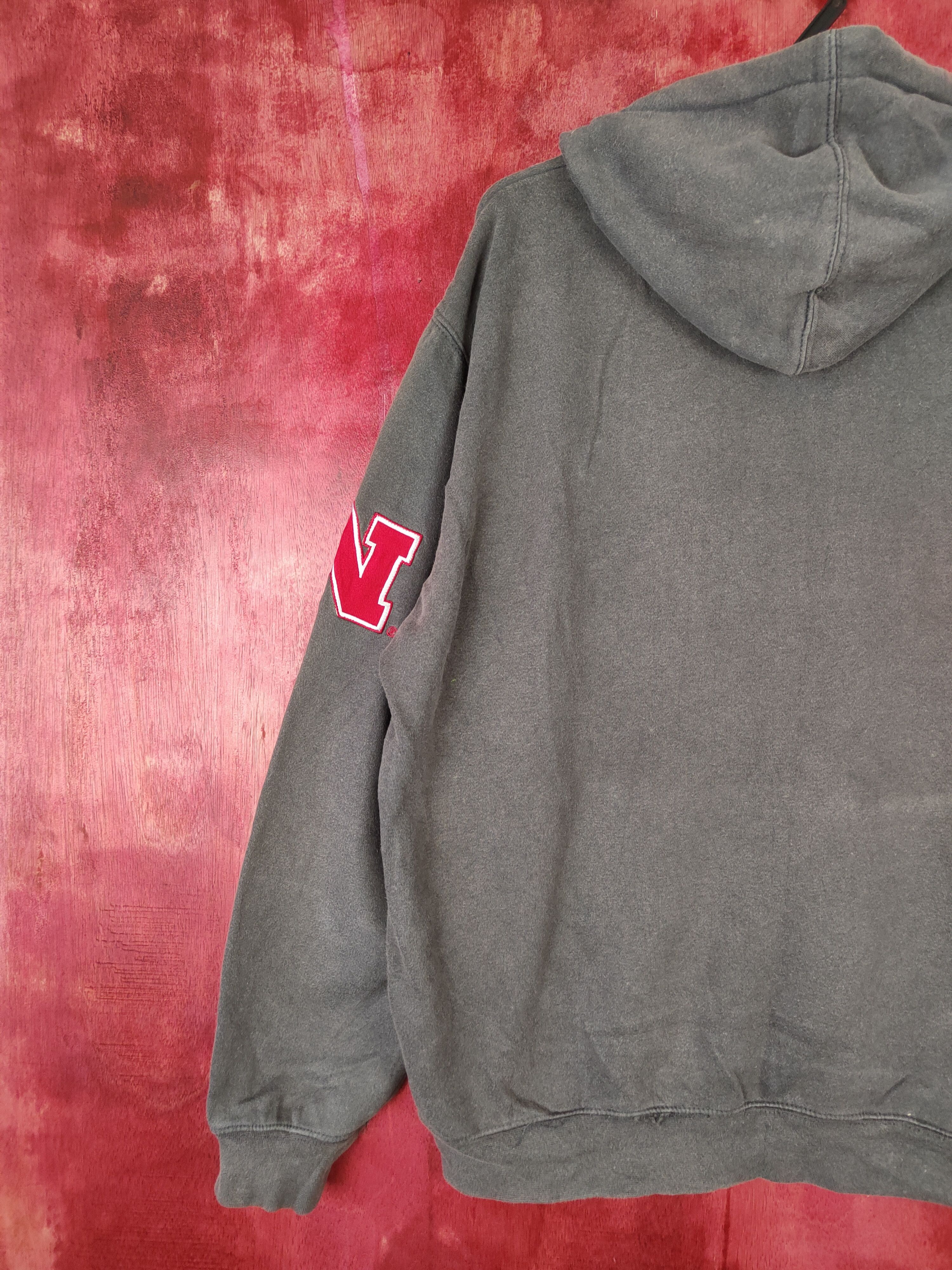 Vintage Stadium Athletics-Nebraska Huskers Hoodie Sweatshirt #5286 Size US XL / EU 56 / 4 - 10 Thumbnail