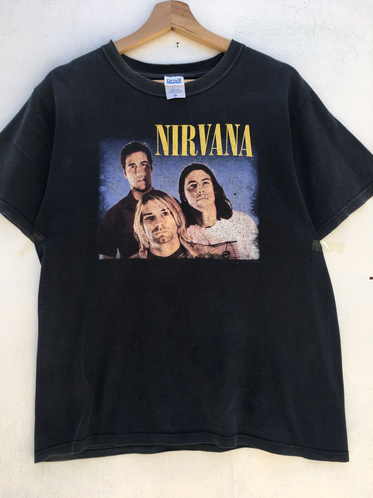 Nirvana Vintage Nirvana Kurt Cobain Trio 2005 Anvil Tag Tee Size US M / EU 48-50 / 2 - 4 Thumbnail