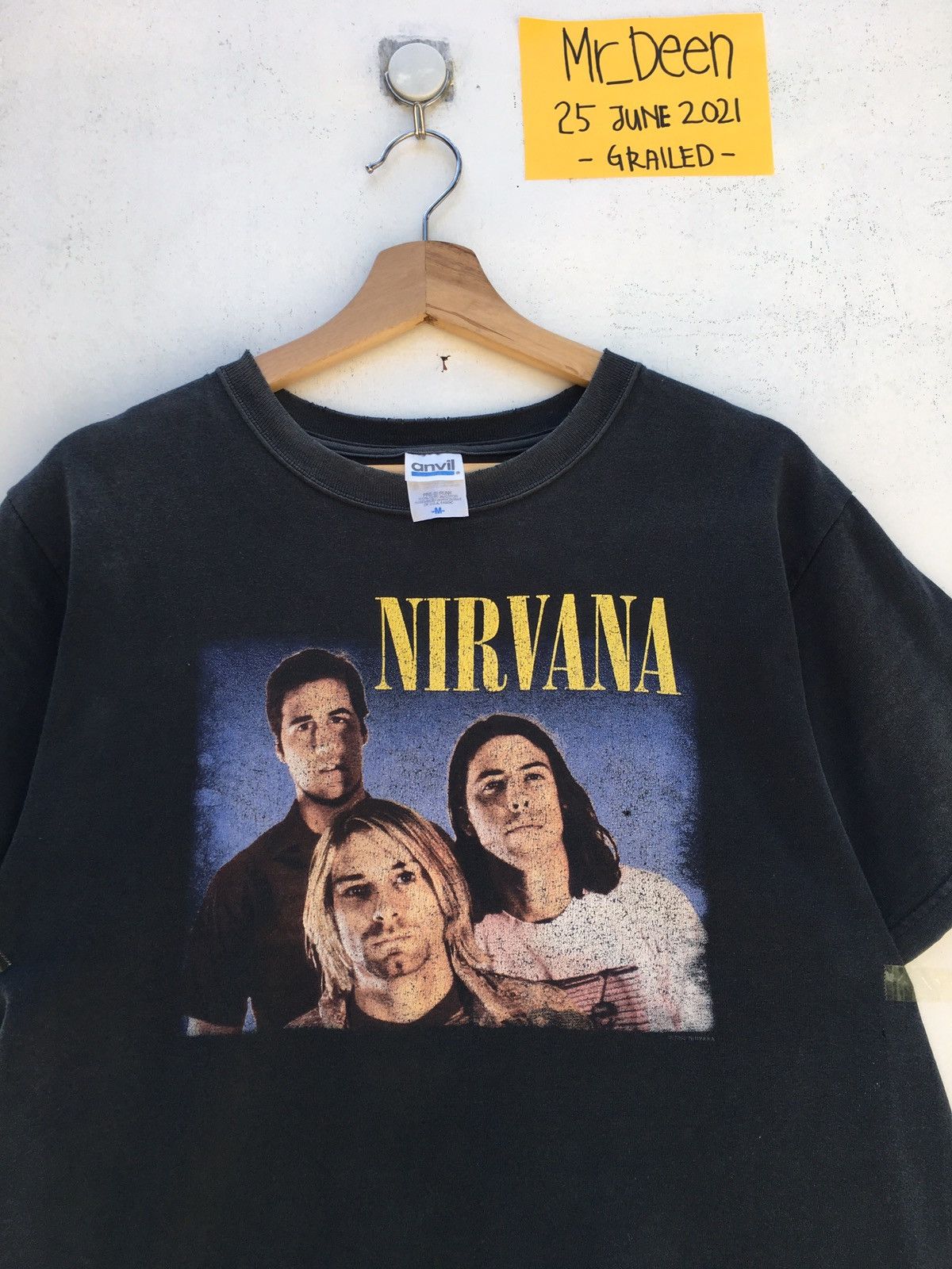 Nirvana Vintage Nirvana Kurt Cobain Trio 2005 Anvil Tag Tee Size US M / EU 48-50 / 2 - 5 Thumbnail