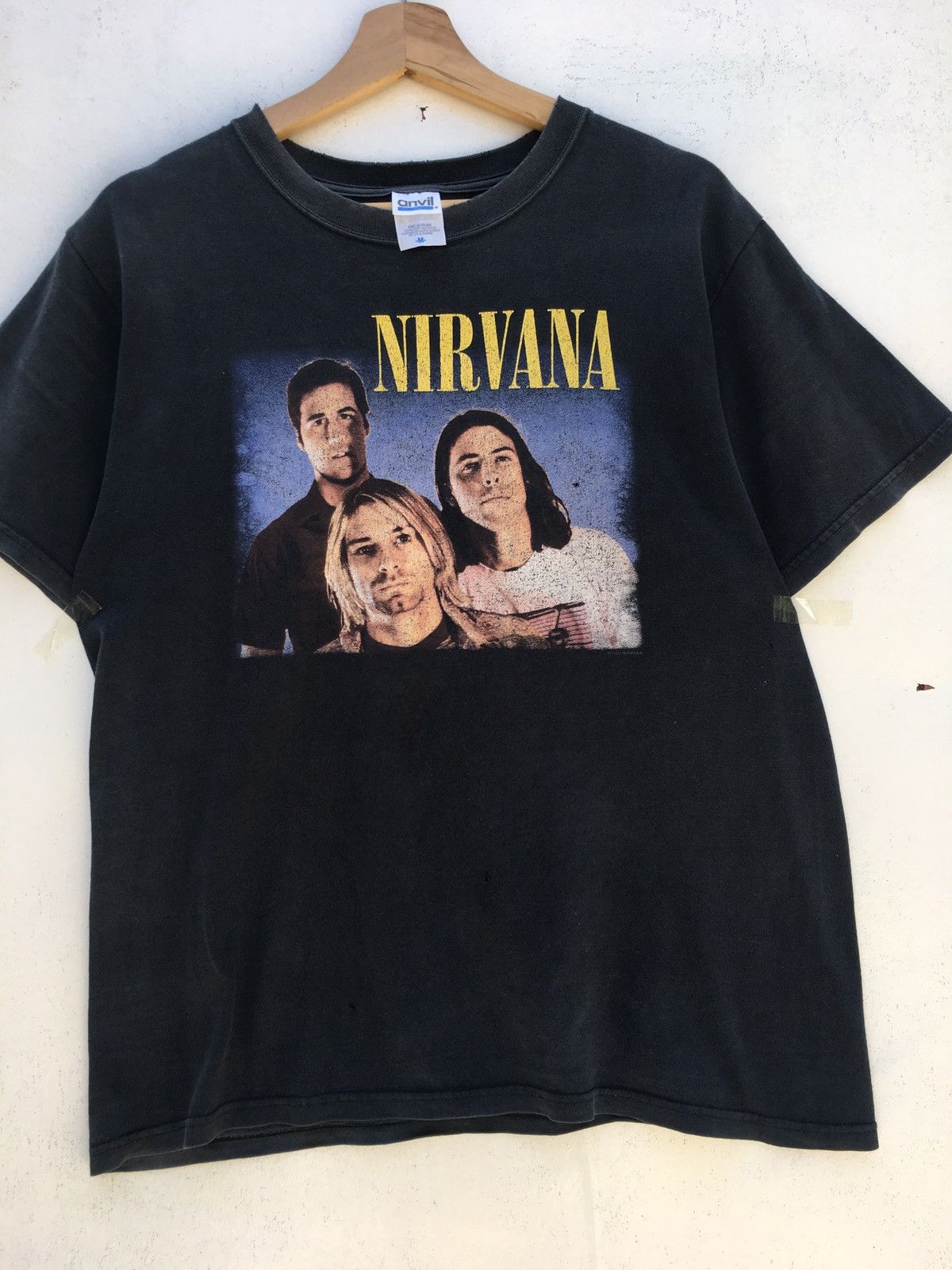 Nirvana Vintage Nirvana Kurt Cobain Trio 2005 Anvil Tag Tee Size US M / EU 48-50 / 2 - 6 Thumbnail