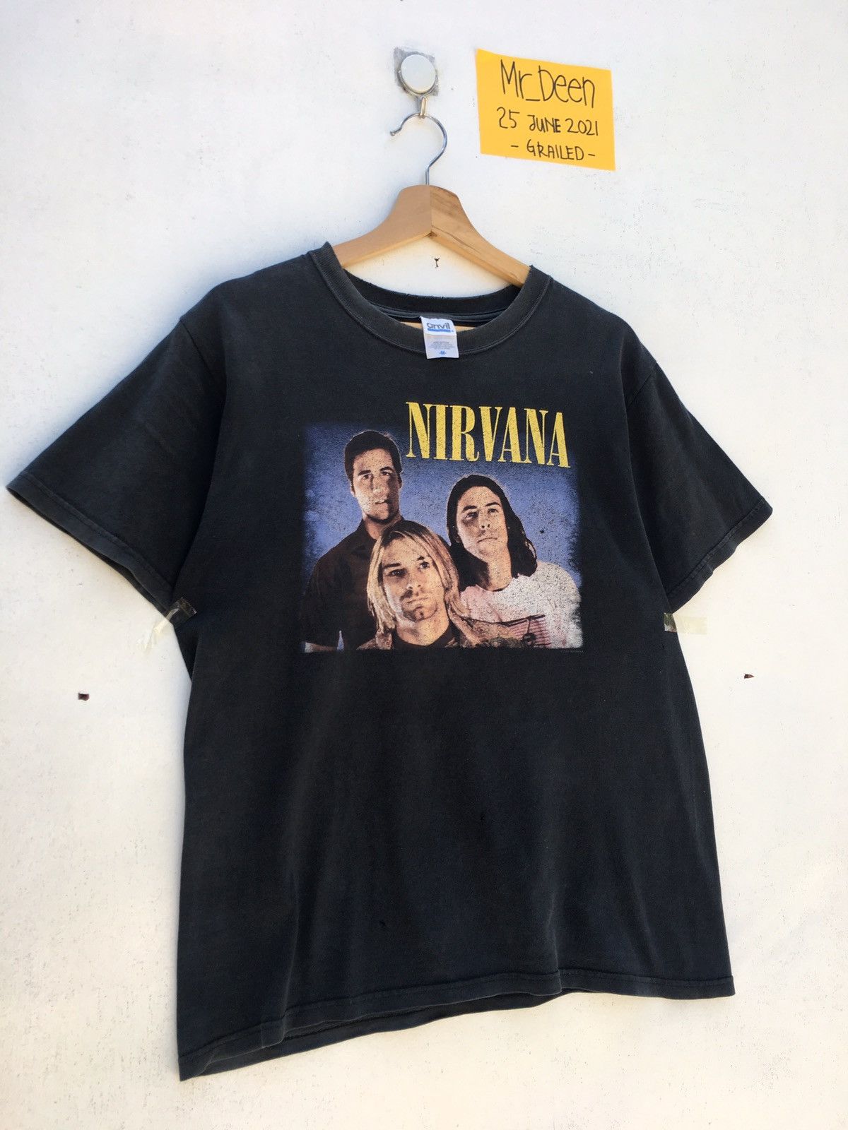 Nirvana Vintage Nirvana Kurt Cobain Trio 2005 Anvil Tag Tee Size US M / EU 48-50 / 2 - 2 Thumbnail