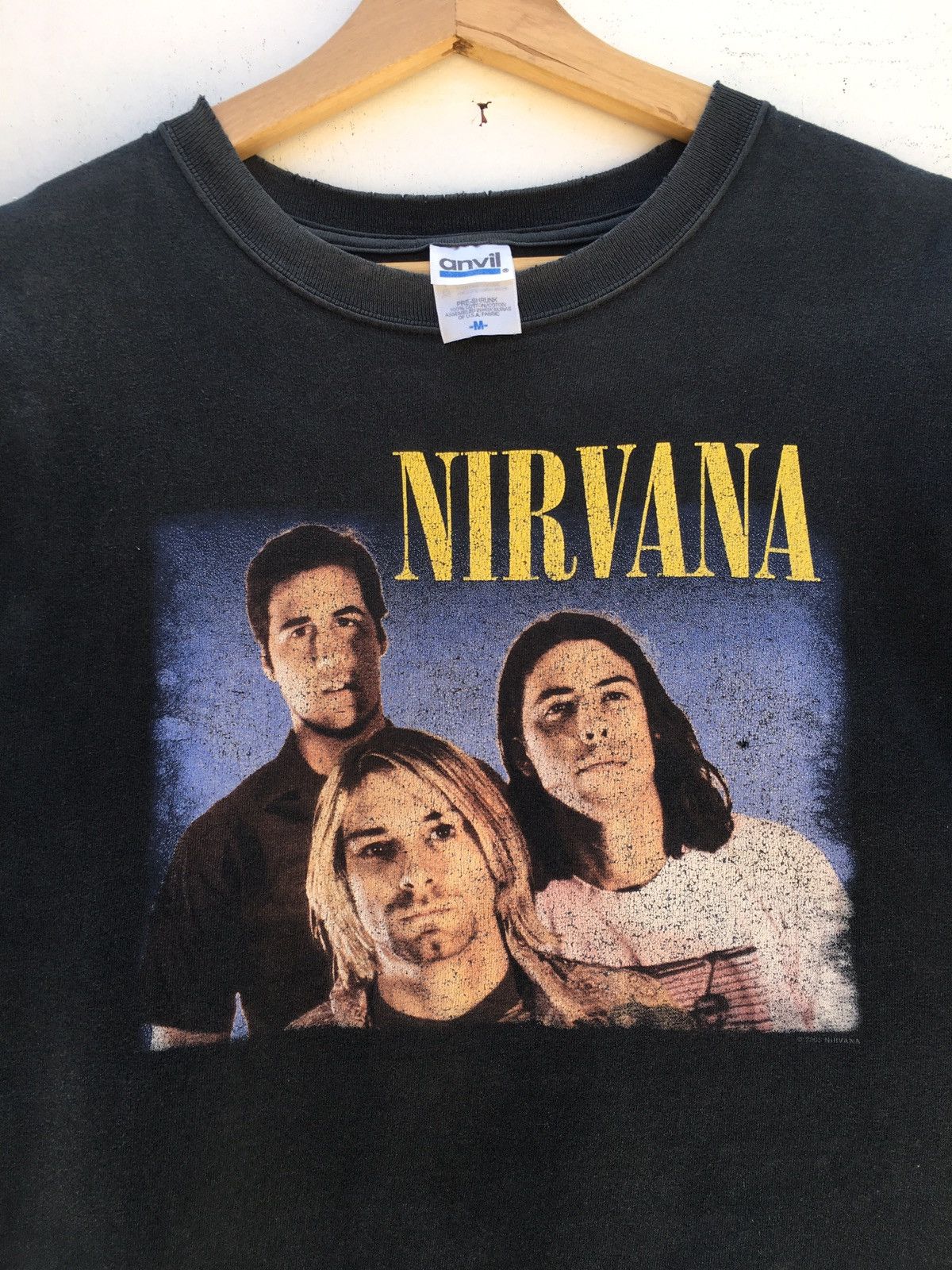 Nirvana Vintage Nirvana Kurt Cobain Trio 2005 Anvil Tag Tee Size US M / EU 48-50 / 2 - 7 Thumbnail