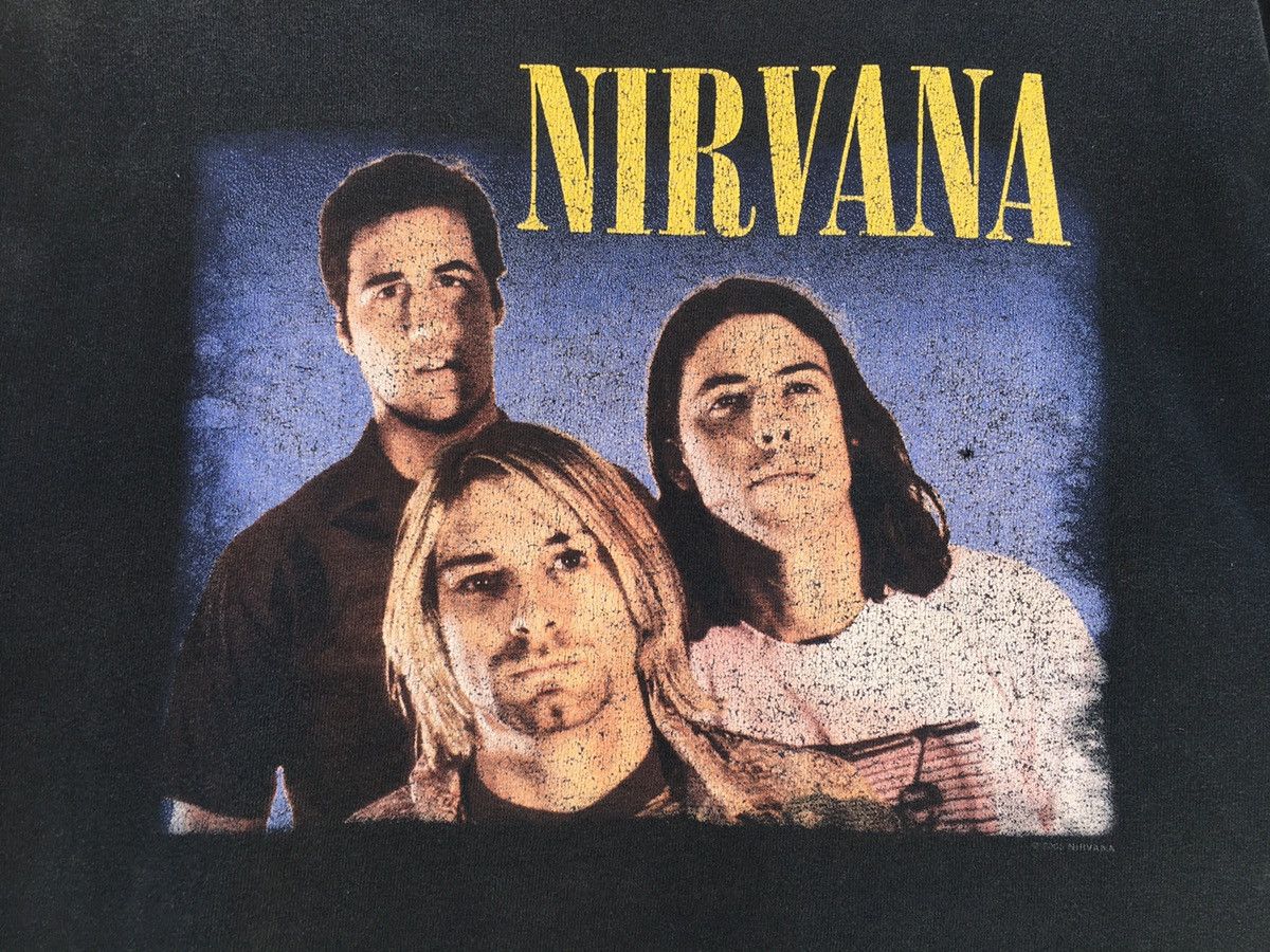 Nirvana Vintage Nirvana Kurt Cobain Trio 2005 Anvil Tag Tee Size US M / EU 48-50 / 2 - 11 Thumbnail