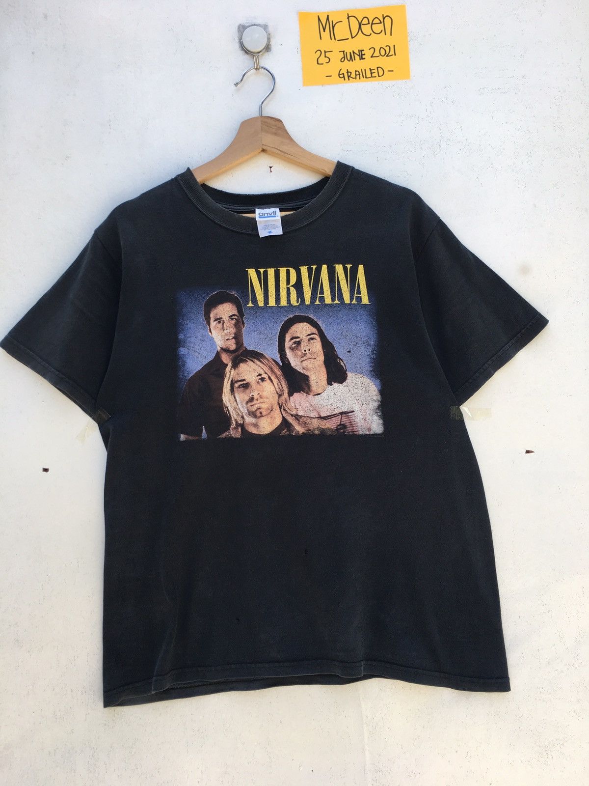 Nirvana Vintage Nirvana Kurt Cobain Trio 2005 Anvil Tag Tee Size US M / EU 48-50 / 2 - 1 Thumbnail