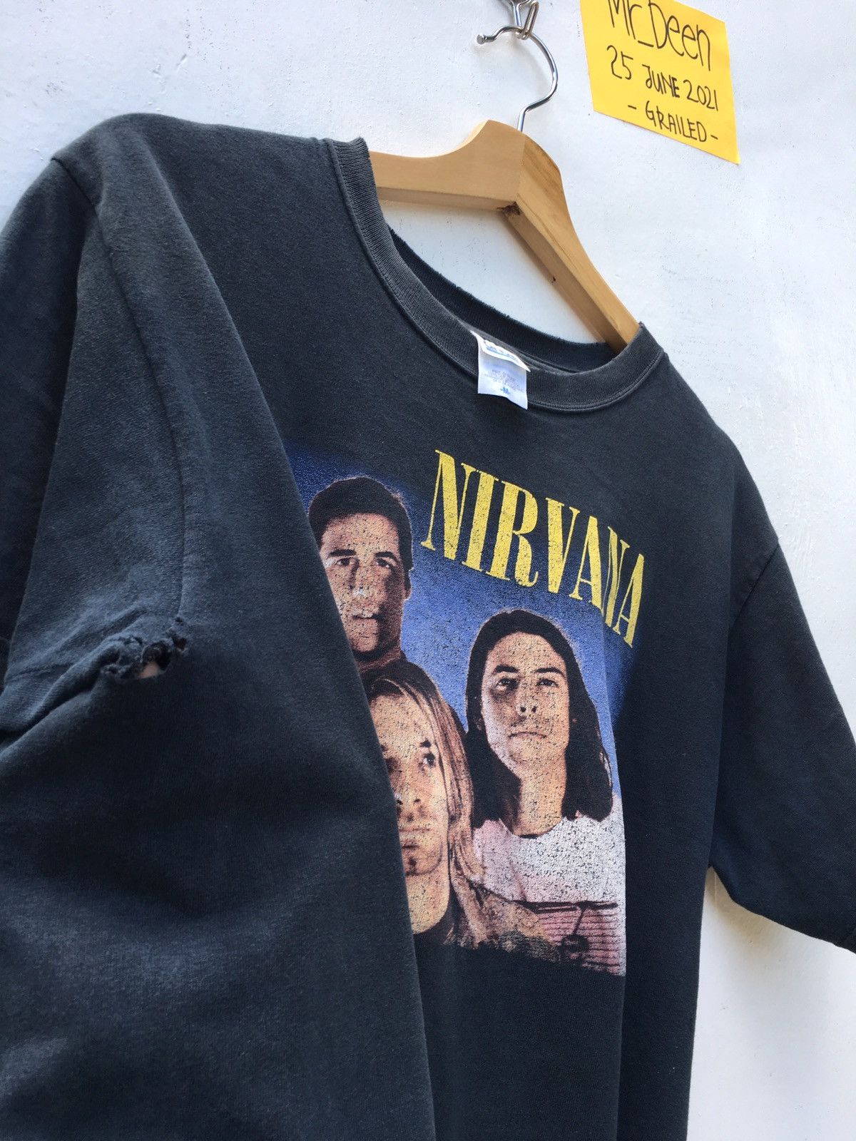 Nirvana Vintage Nirvana Kurt Cobain Trio 2005 Anvil Tag Tee Size US M / EU 48-50 / 2 - 18 Thumbnail