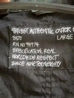 Stussy × Vintage HEAVILY USED STUSSY OUTER GEAR JACKET (VINTAGE) Size US L / EU 52-54 / 3 - 14 Thumbnail
