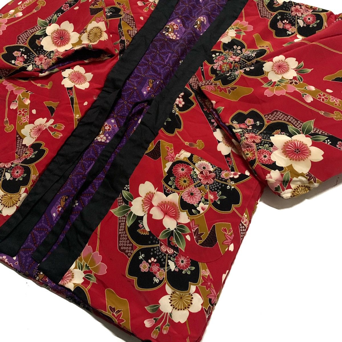 Japanese Brand Reversible Floral Kimono Cardigan Size US XL / EU 56 / 4 - 10 Thumbnail