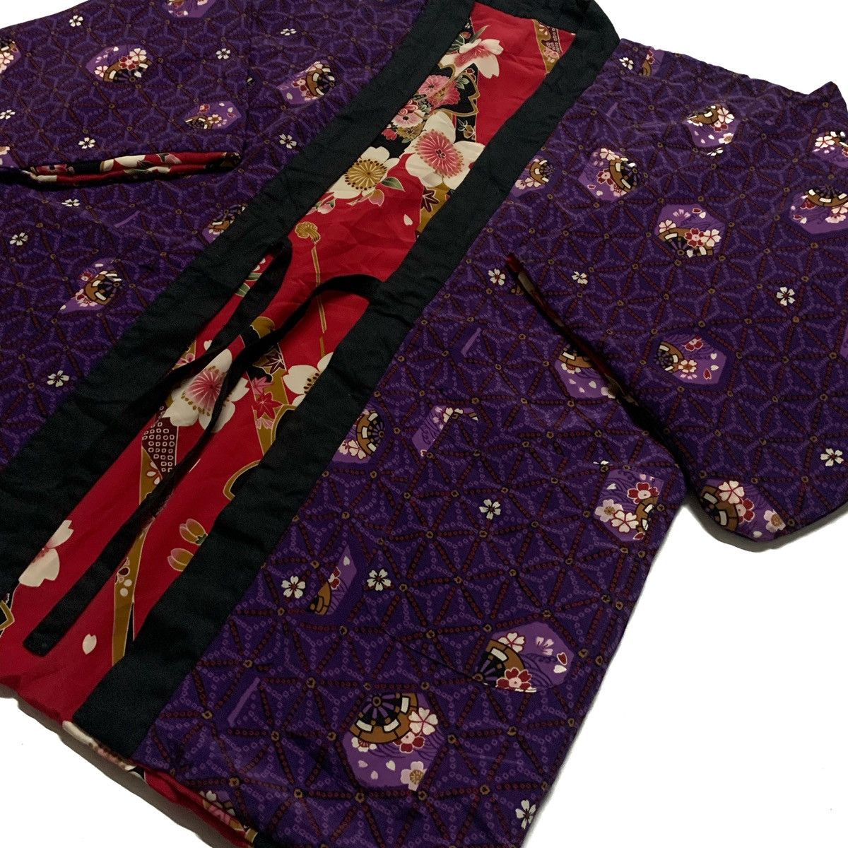 Japanese Brand Reversible Floral Kimono Cardigan Size US XL / EU 56 / 4 - 6 Thumbnail