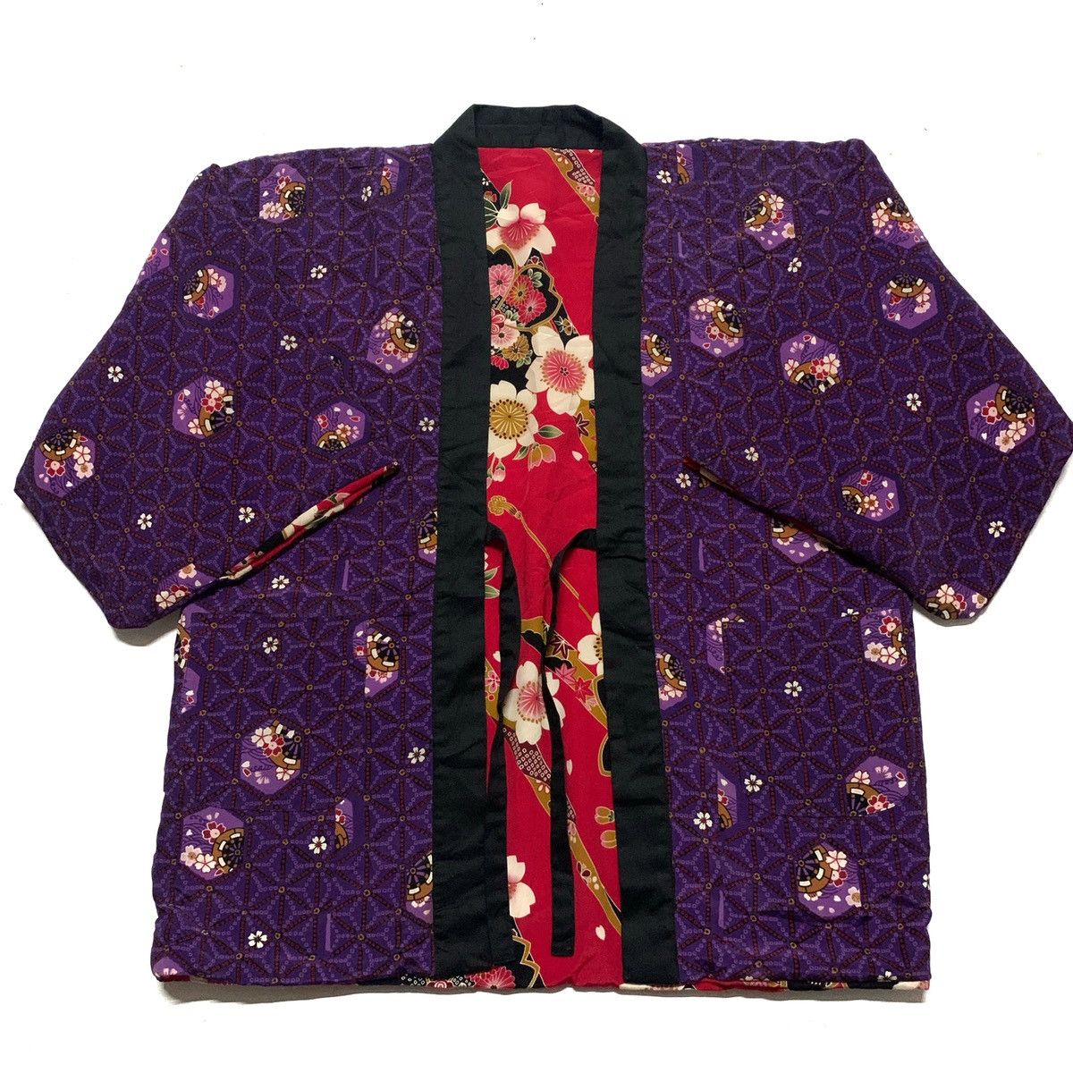 Reversible Floral Kimono Cardigan