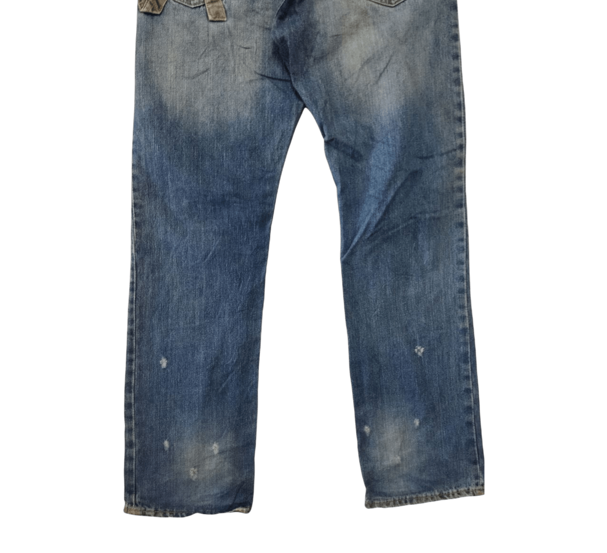 Japanese Brand Japanese Check Mate Distressed Jeans Size US 34 / EU 50 - 6 Thumbnail