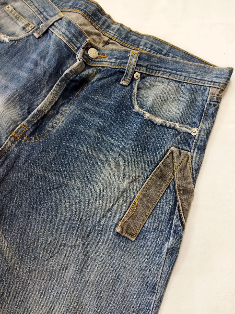 Japanese Brand Japanese Check Mate Distressed Jeans Size US 34 / EU 50 - 11 Thumbnail