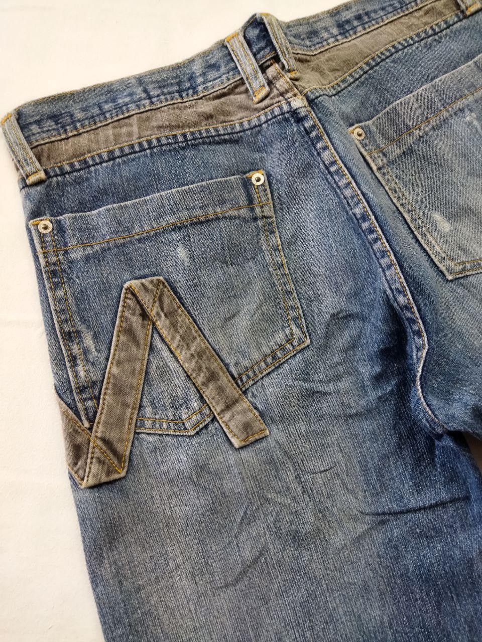 Japanese Brand Japanese Check Mate Distressed Jeans Size US 34 / EU 50 - 8 Thumbnail