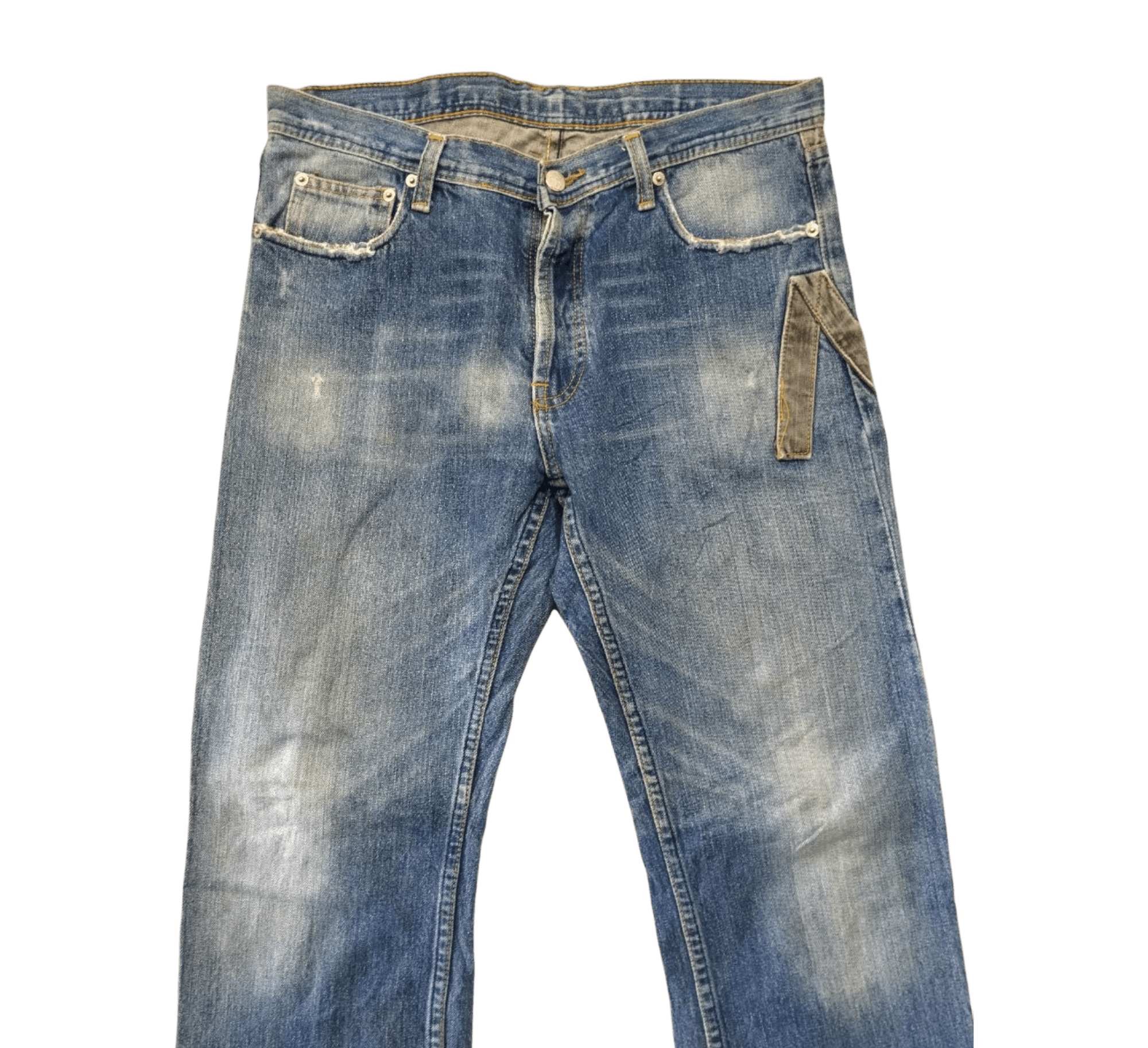 Japanese Brand Japanese Check Mate Distressed Jeans Size US 34 / EU 50 - 2 Thumbnail