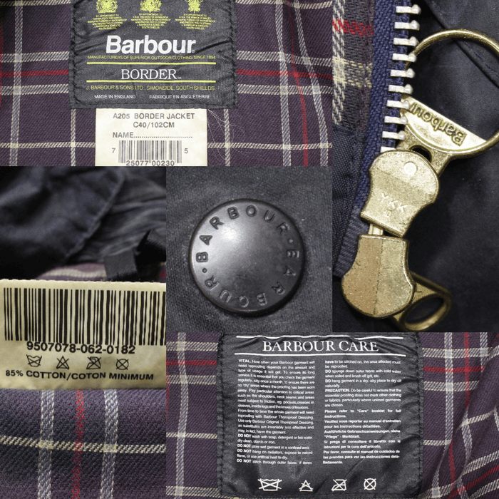 Barbour 90S Border Wax Hooded Hunting Jacket Vintage | Grailed