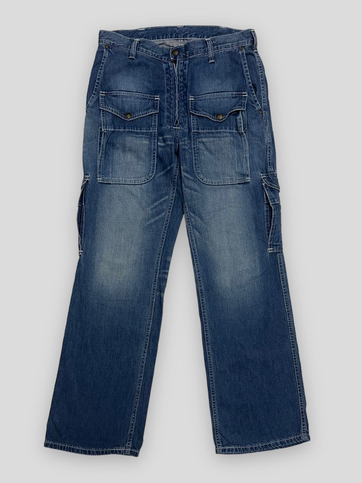 image of Send Offer Vintage Lee Bushpant Tactical Denim Style in Blue, Men's (Size 32)