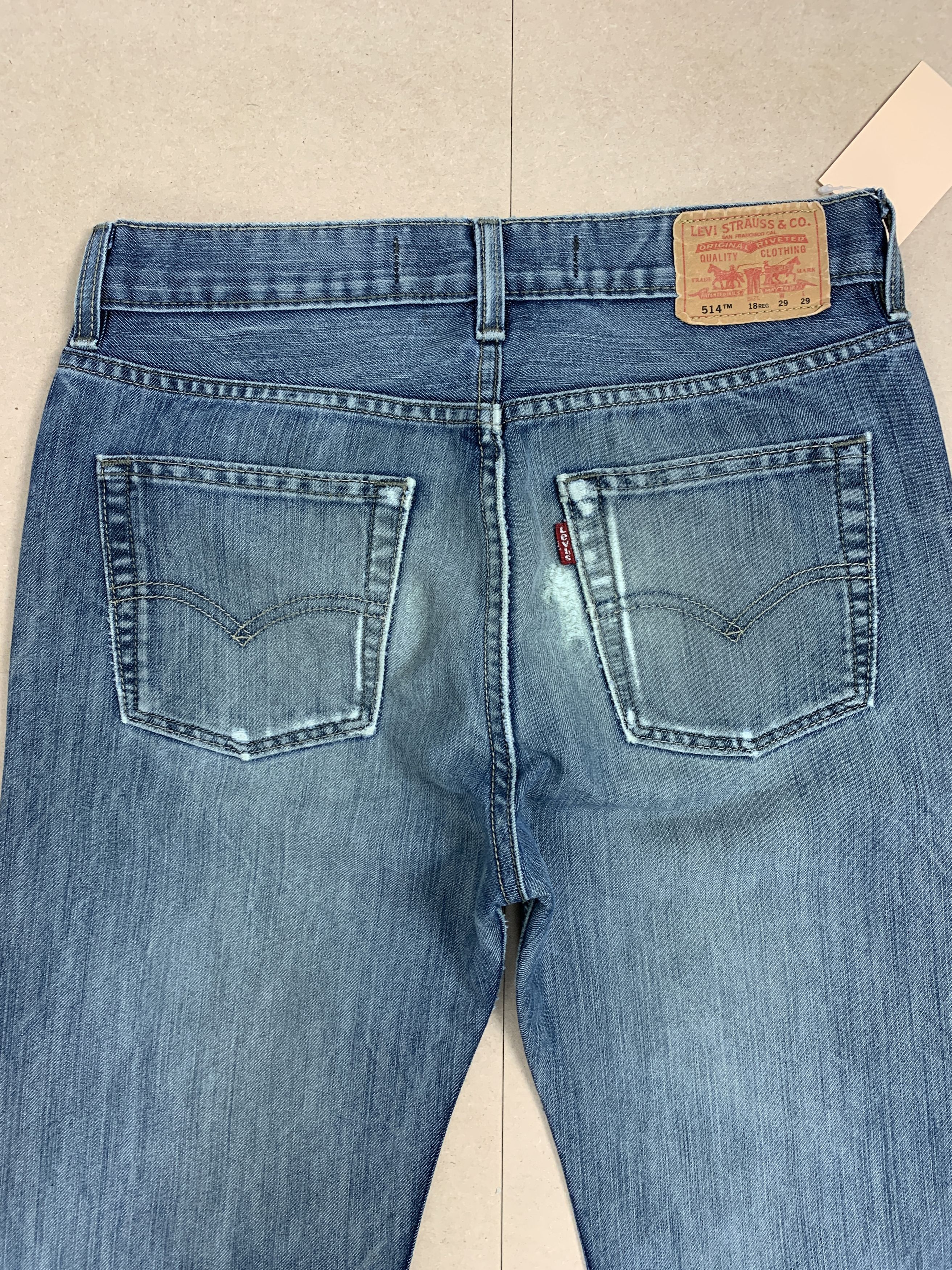 Levi's Vintage Levis 514 Striaght Cut Distressed Jeans P0355 Size US 29 - 7 Thumbnail