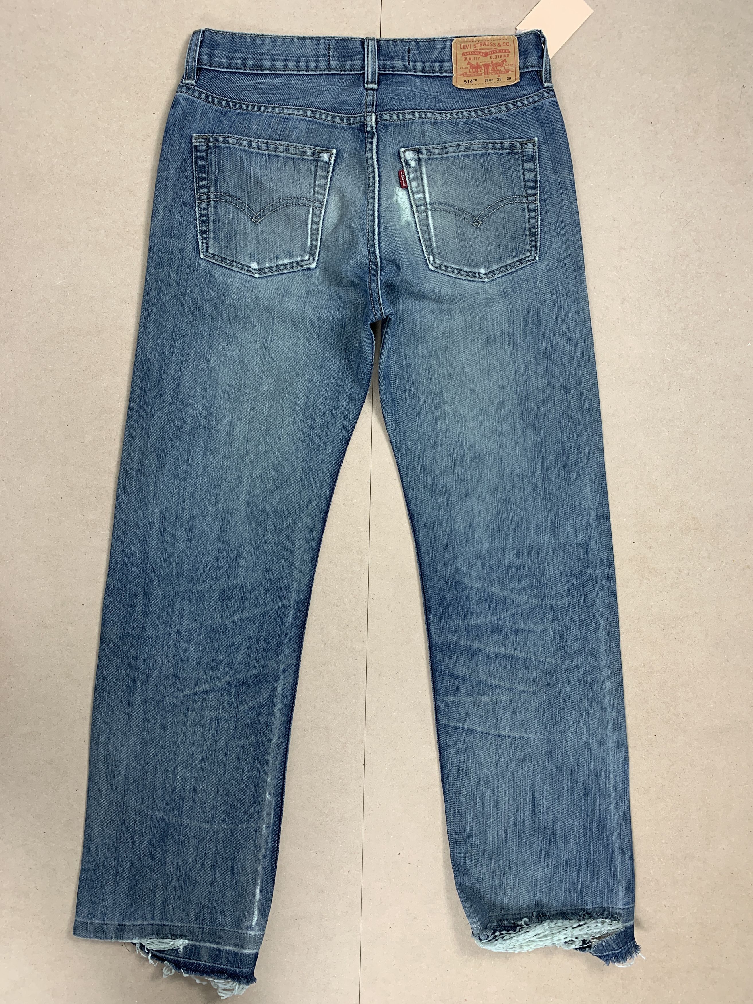 Levi's Vintage Levis 514 Striaght Cut Distressed Jeans P0355 Size US 29 - 6 Thumbnail