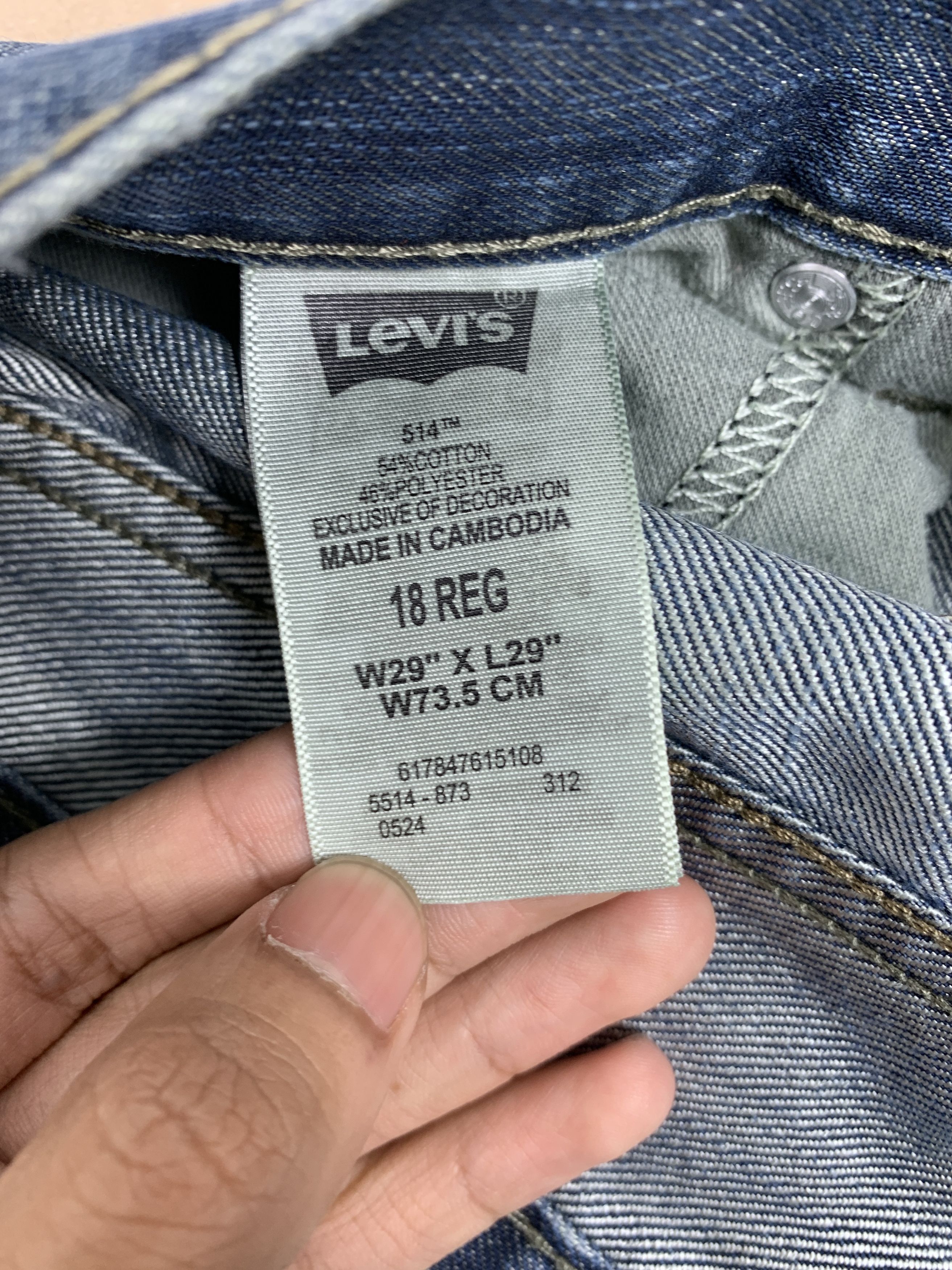 Levi's Vintage Levis 514 Striaght Cut Distressed Jeans P0355 Size US 29 - 10 Thumbnail