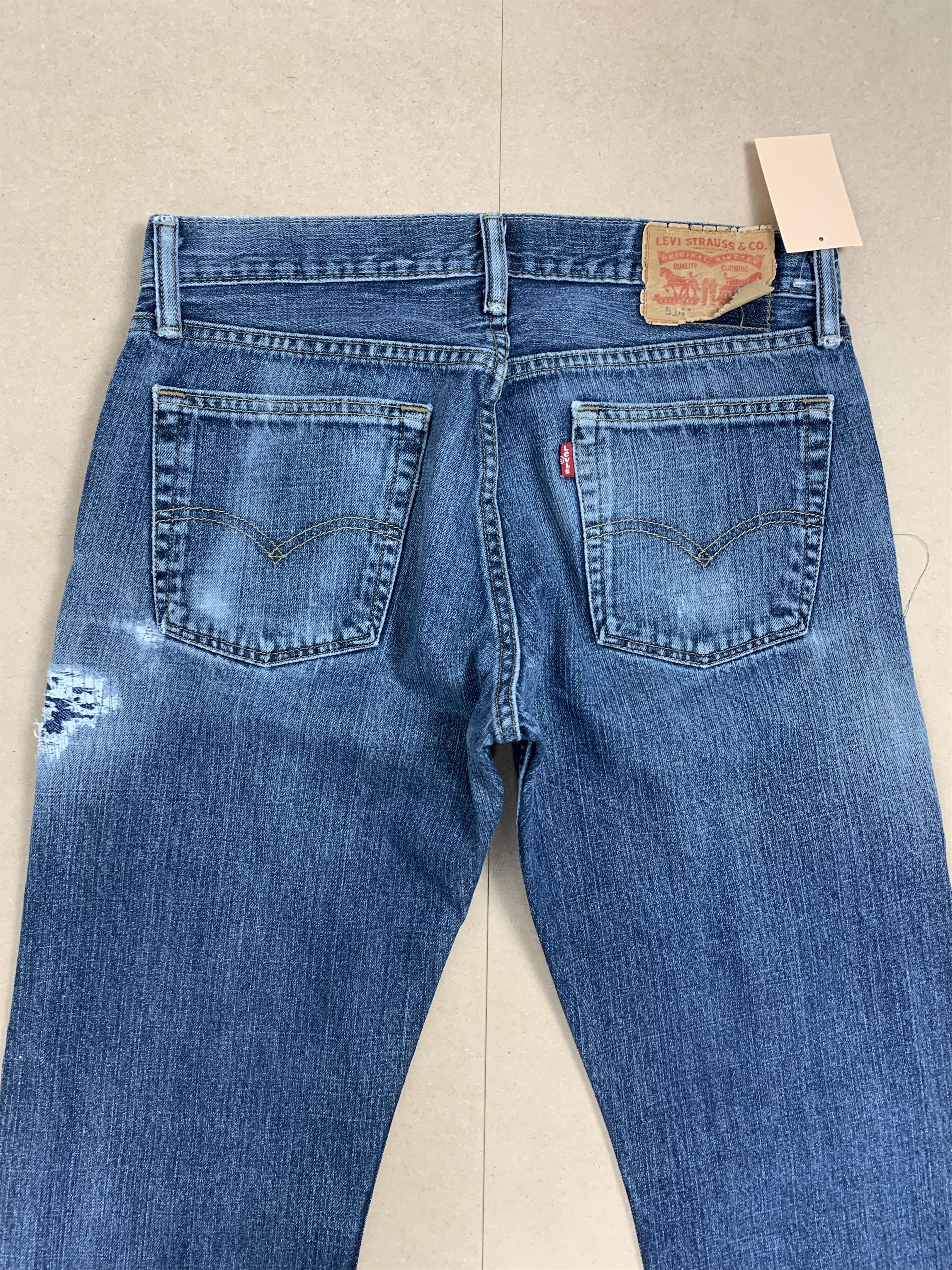 Levi's Vintage Levis 514 Straight Cut Distressed Faded Jeans P0388 Size US 32 / EU 48 - 8 Thumbnail