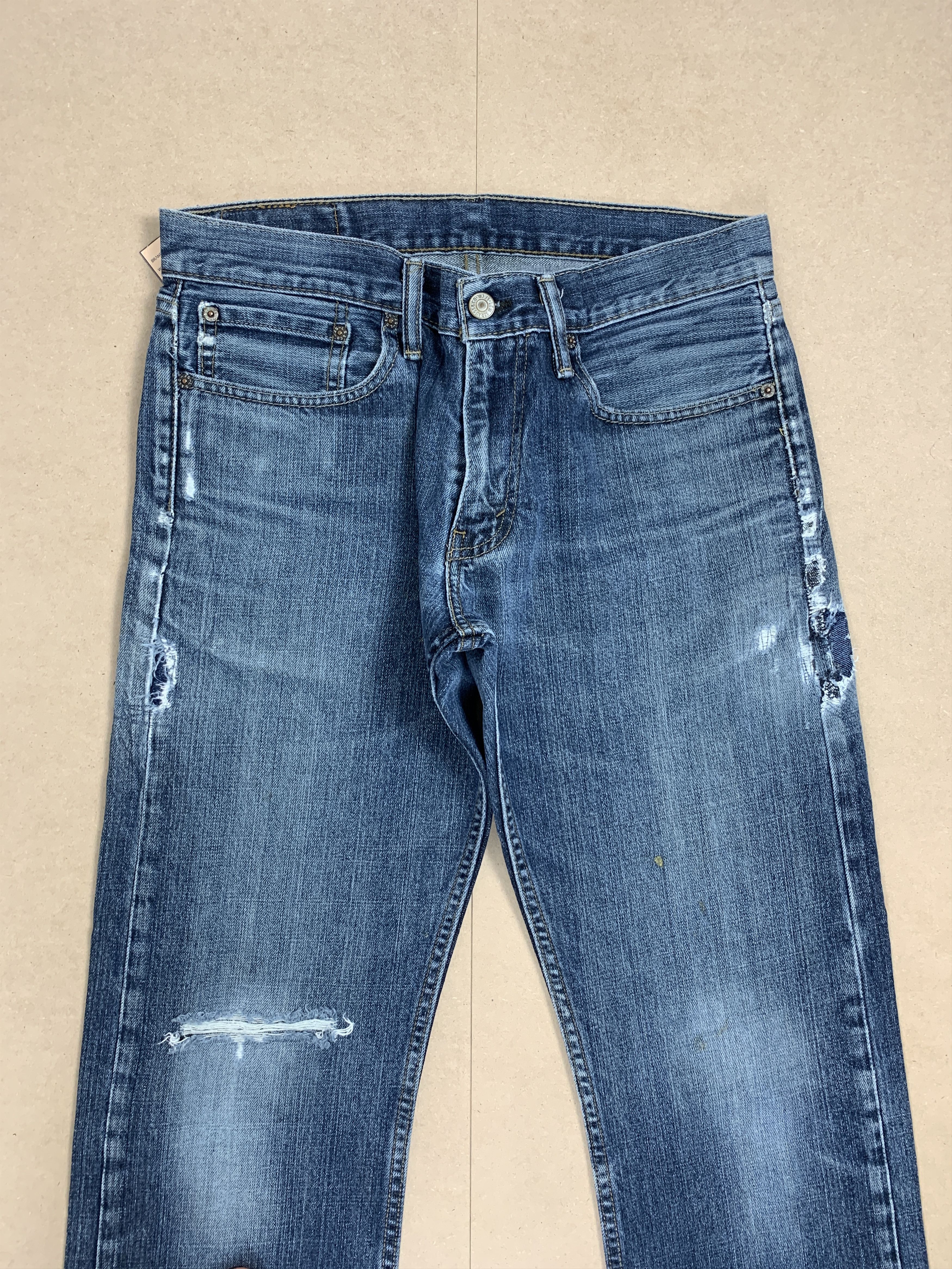 Levi's Vintage Levis 514 Straight Cut Distressed Faded Jeans P0388 Size US 32 / EU 48 - 2 Thumbnail