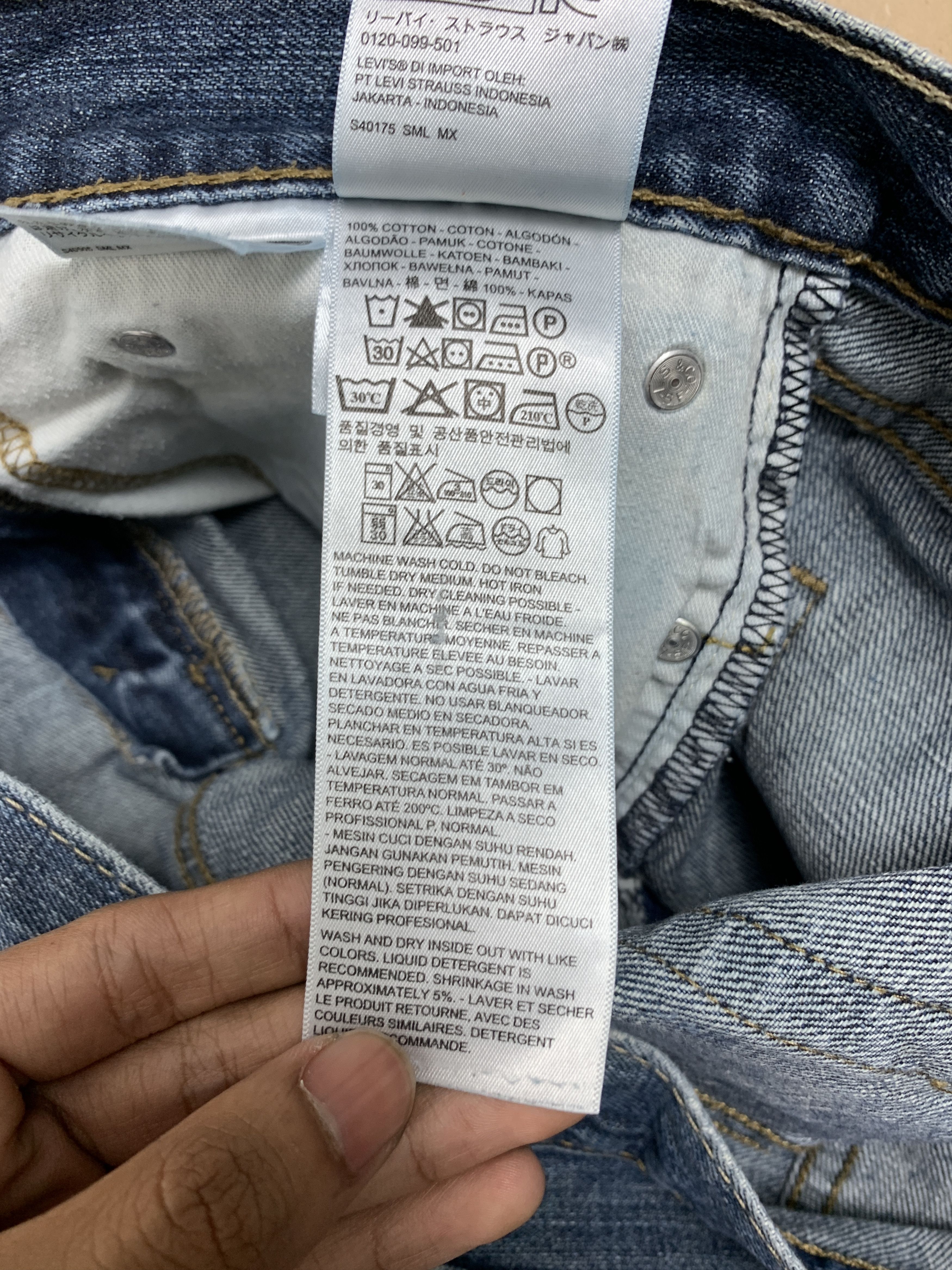 Levi's Vintage Levis 514 Straight Cut Distressed Faded Jeans P0388 Size US 32 / EU 48 - 17 Thumbnail