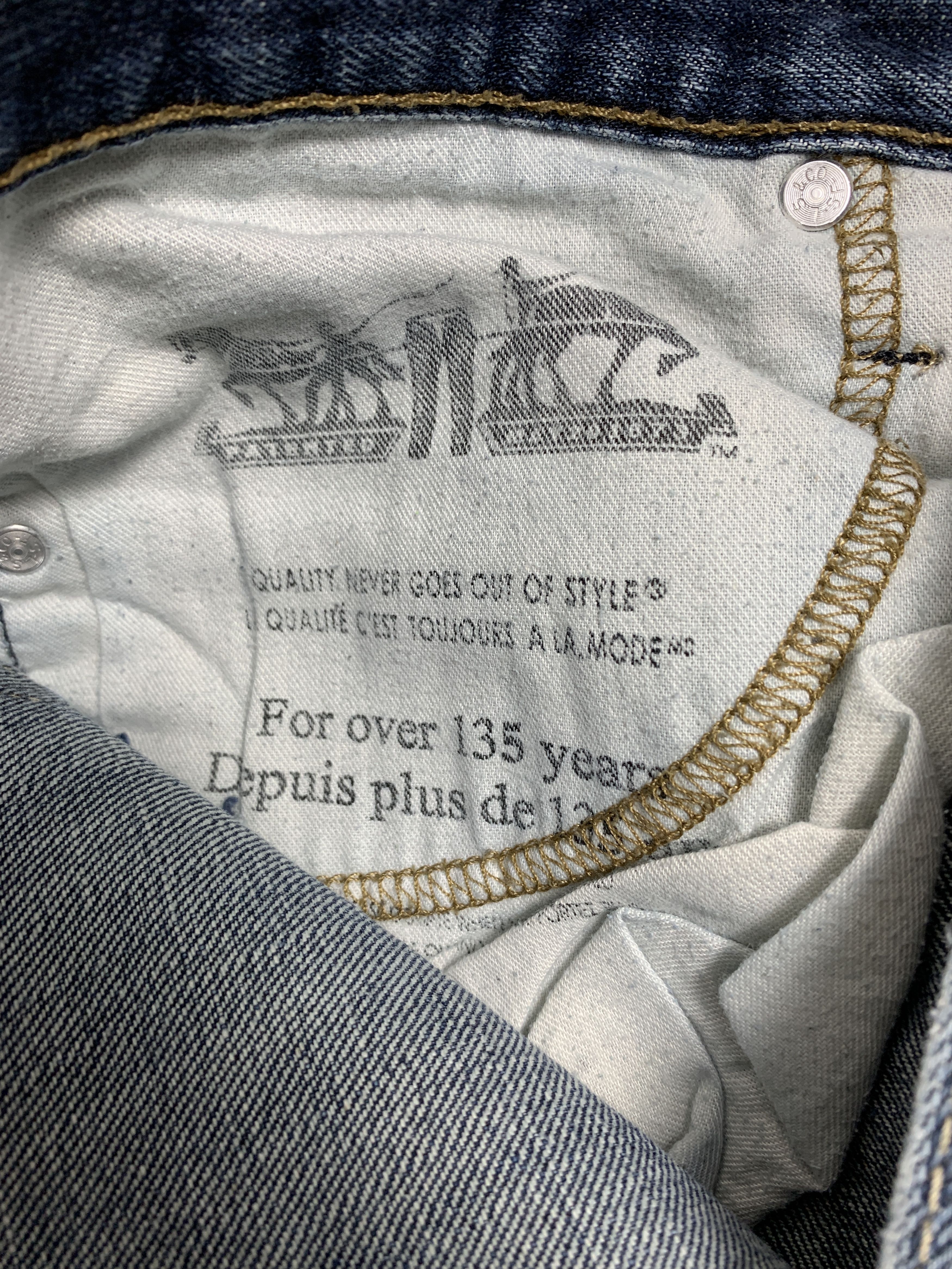 Levi's Vintage Levis 514 Straight Cut Distressed Faded Jeans P0388 Size US 32 / EU 48 - 12 Thumbnail