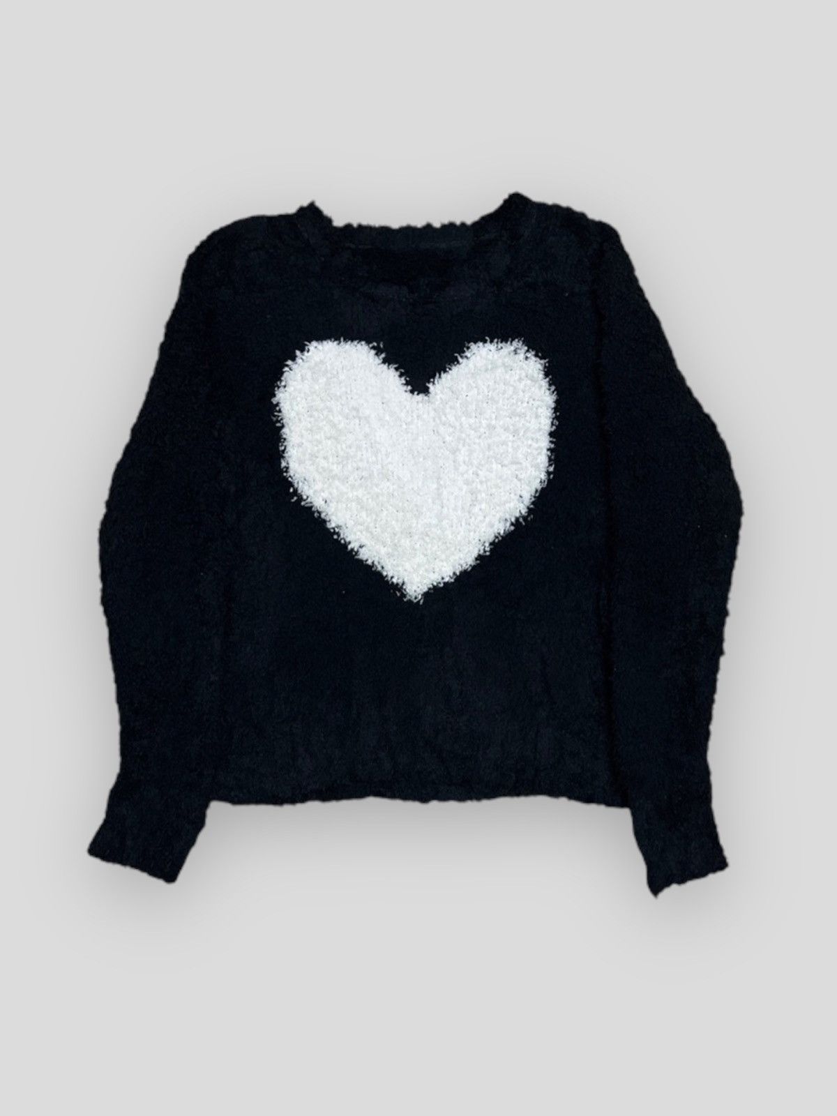 image of Beauty Beast x Vintage Send Offer Vintage Designer Punk Love Knitwear Japan in Black (Size Small)
