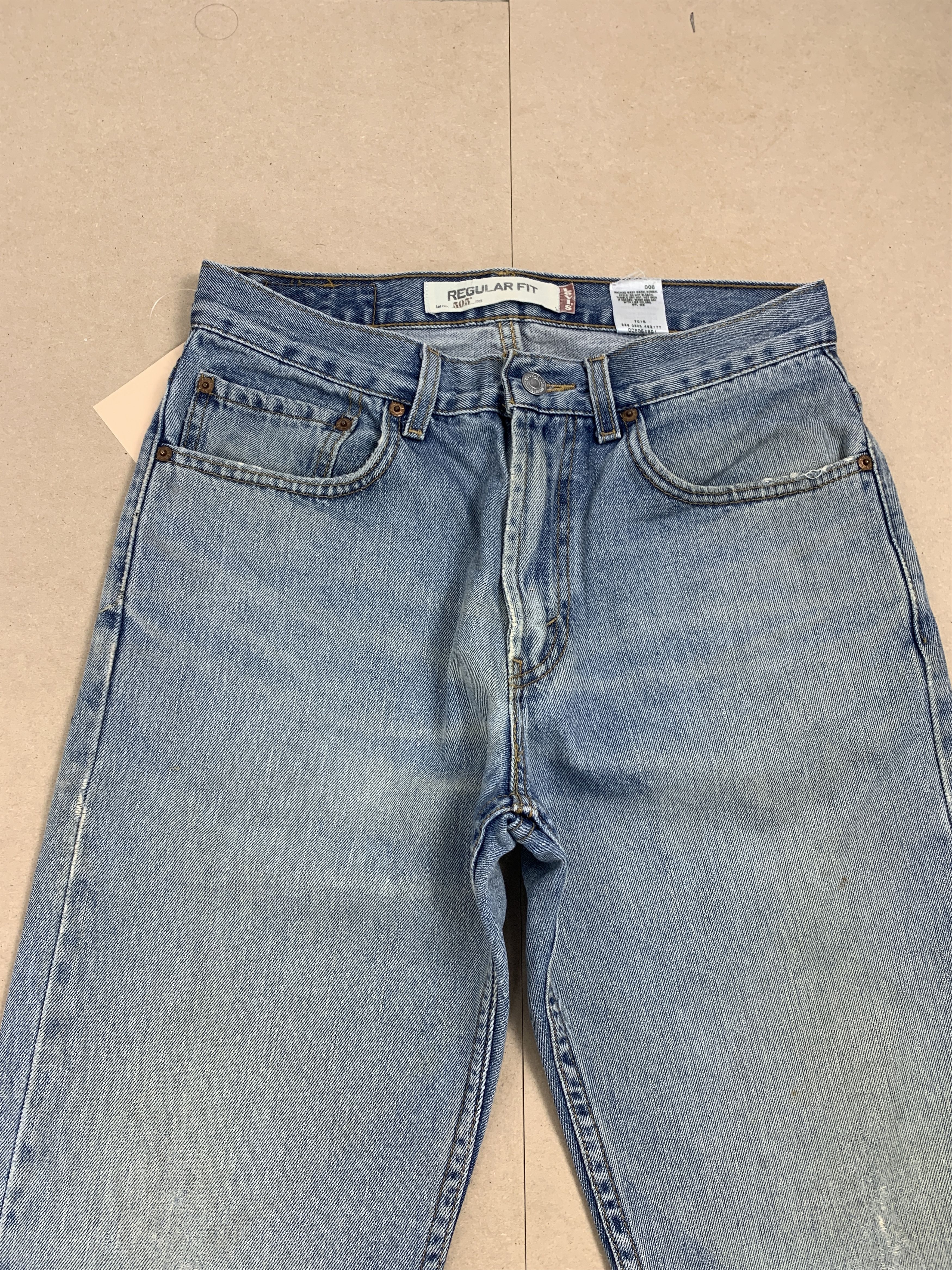 Levi's × Vintage Vintage LEVI'S 505 Straight Cut Faded Distressed Jeans Size US 31 - 2 Thumbnail