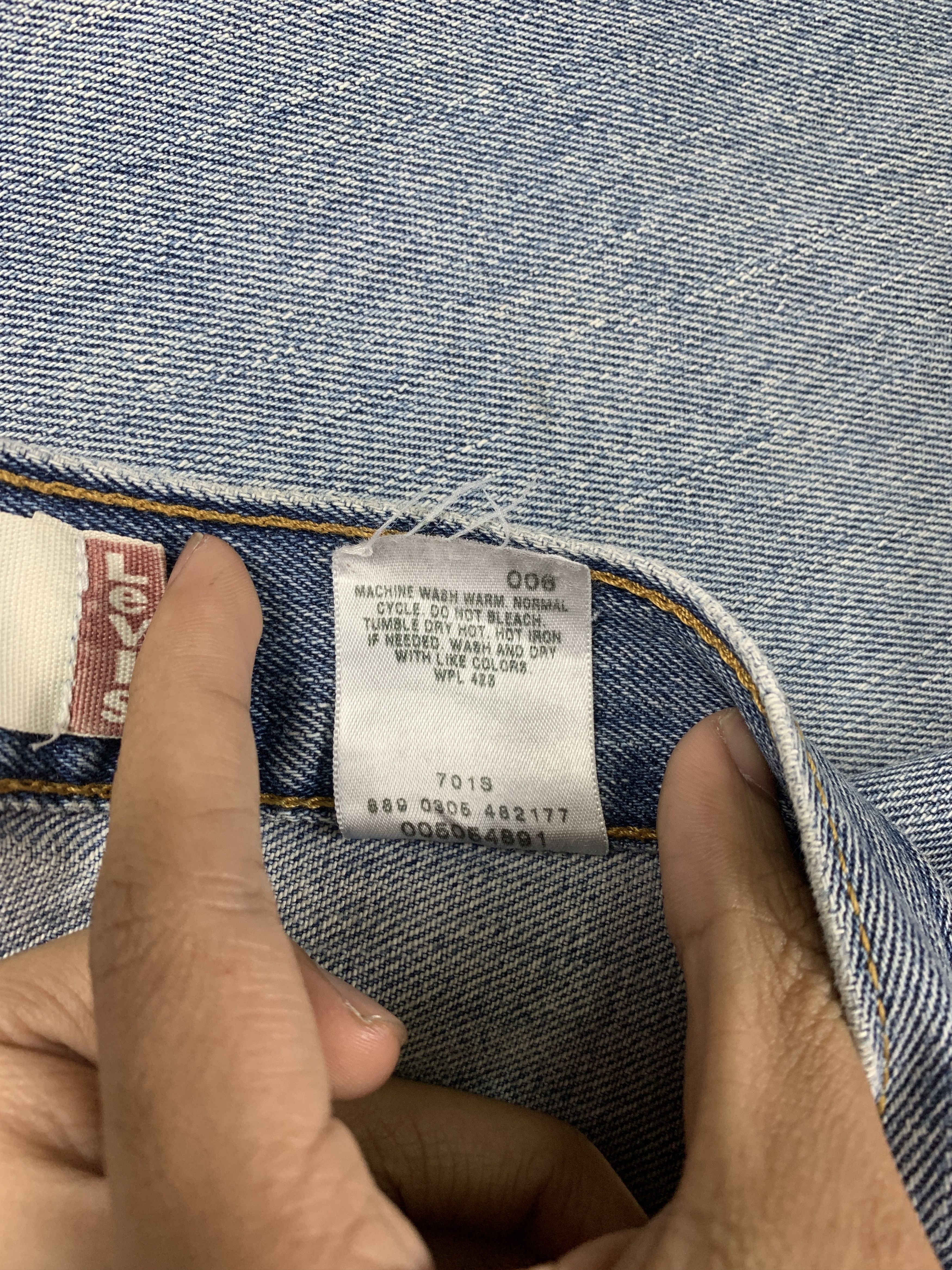 Levi's × Vintage Vintage LEVI'S 505 Straight Cut Faded Distressed Jeans Size US 31 - 13 Thumbnail